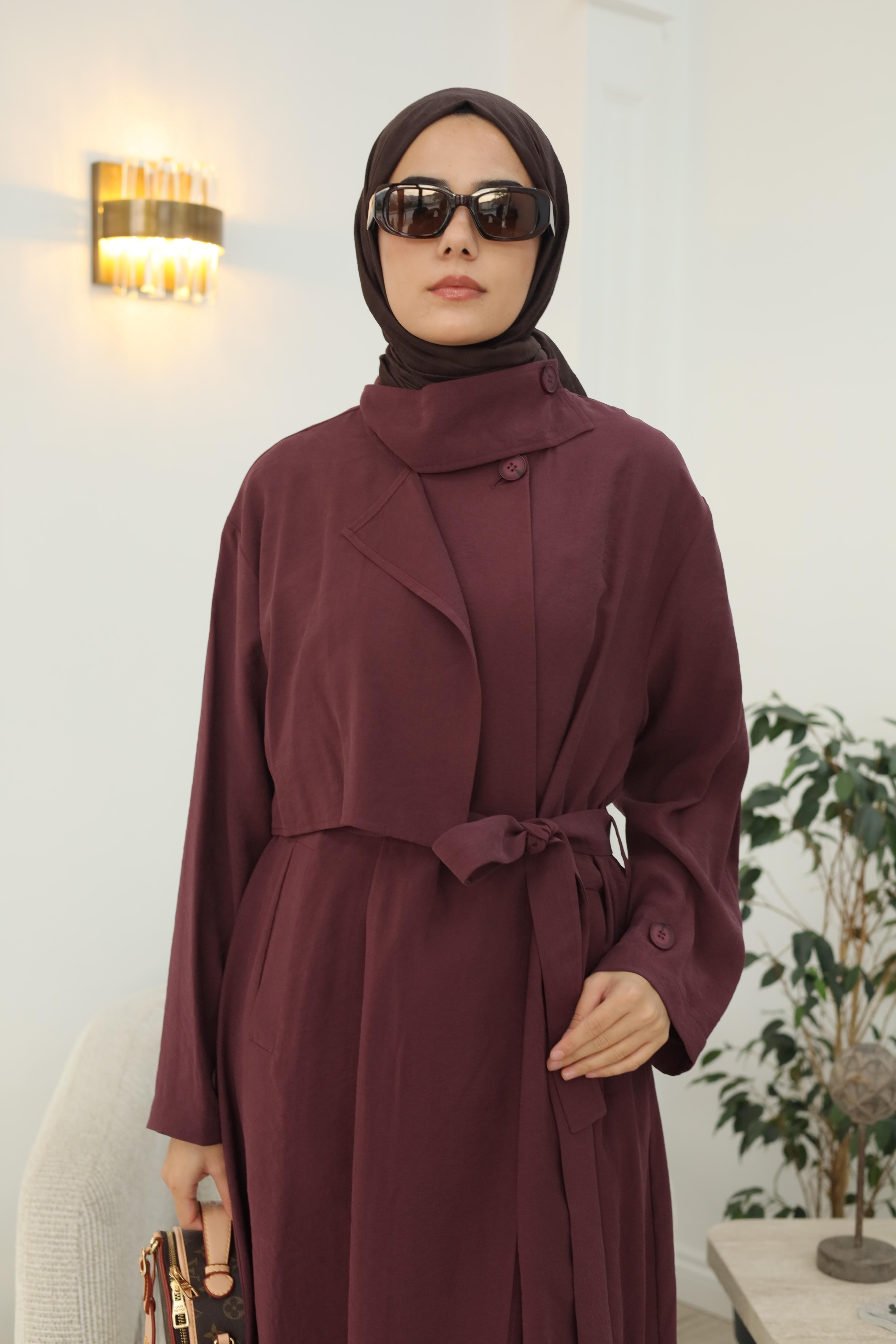 QOOQ Bordo Trençkot 26fw601