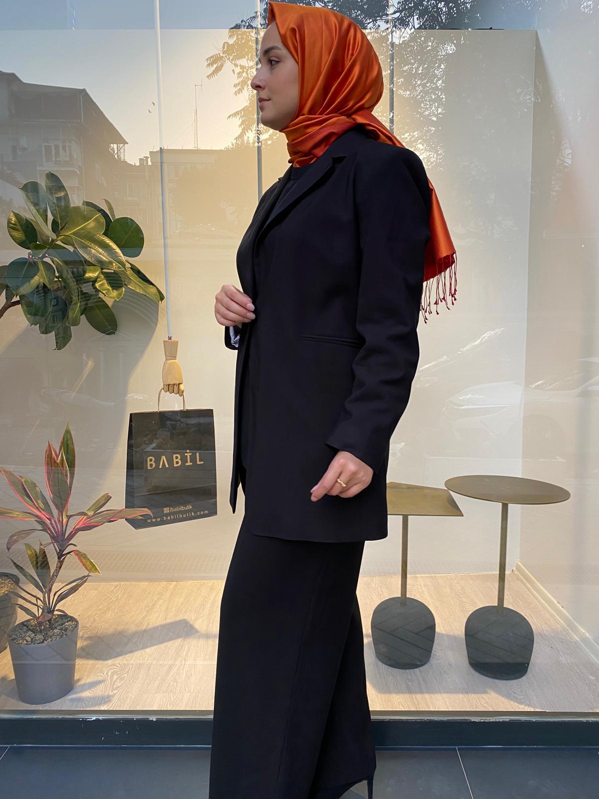 Qooq Bruno Siyah Pantolon 24FW309