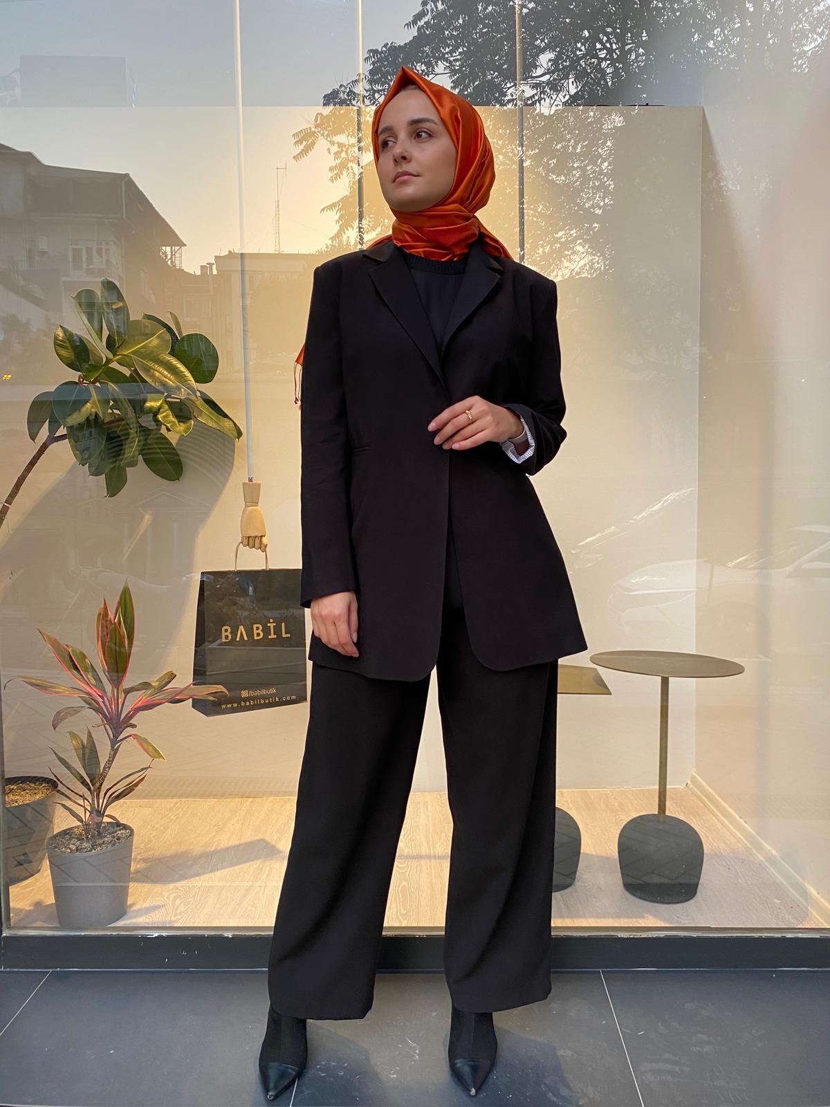 Qooq Bruno Siyah Pantolon 24FW309