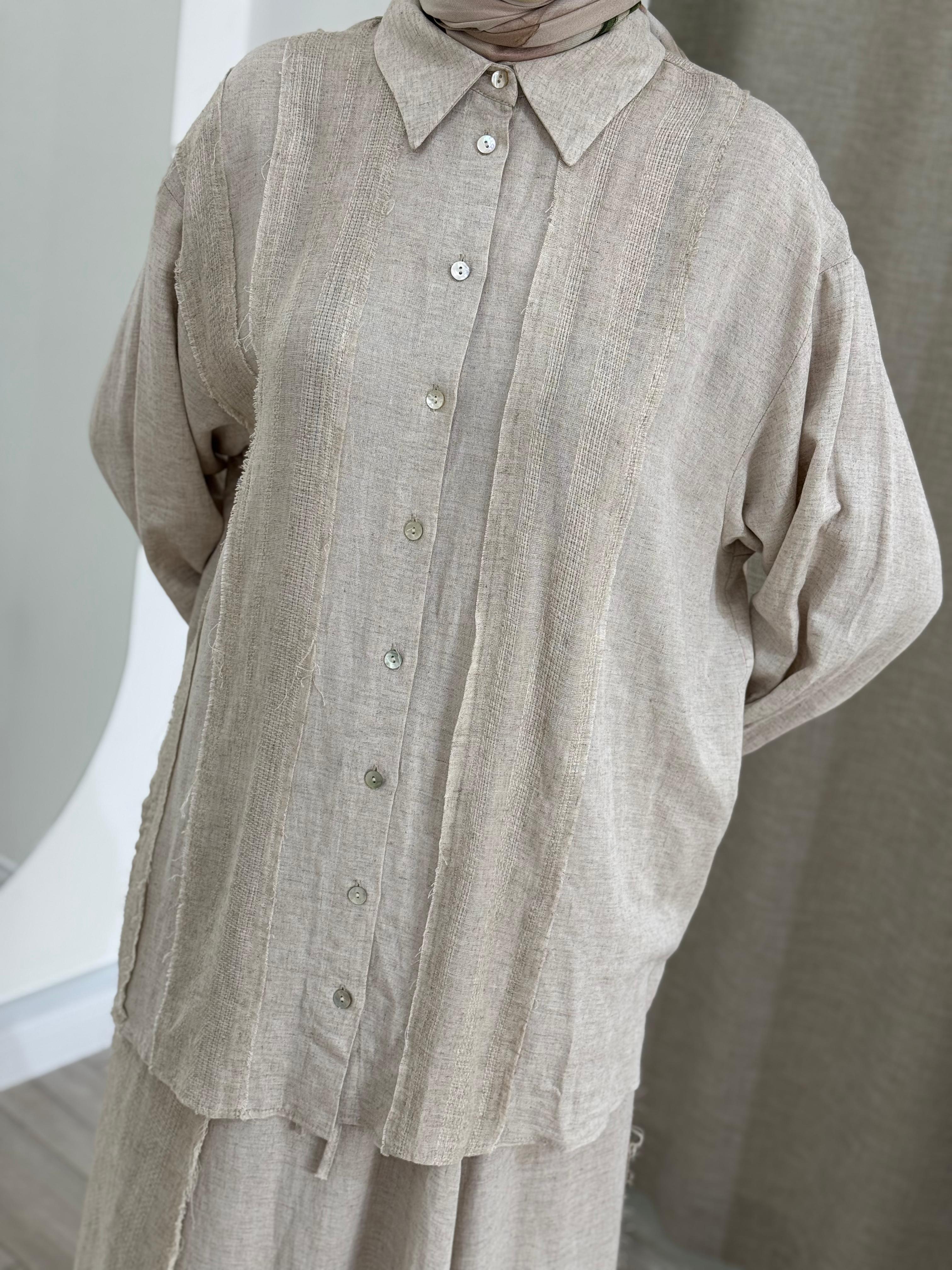 QOOQ Çakıl Gömlek 25ss219
