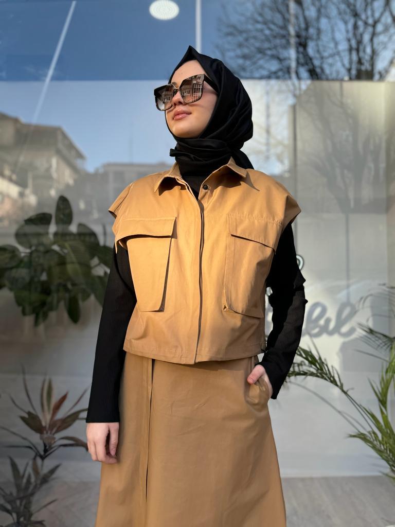 QOOQ Dior Takım Camel 24fw626