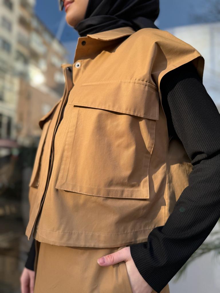 QOOQ Dior Takım Camel 24fw626