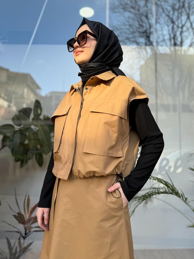 QOOQ Dior Takım Camel 24fw626