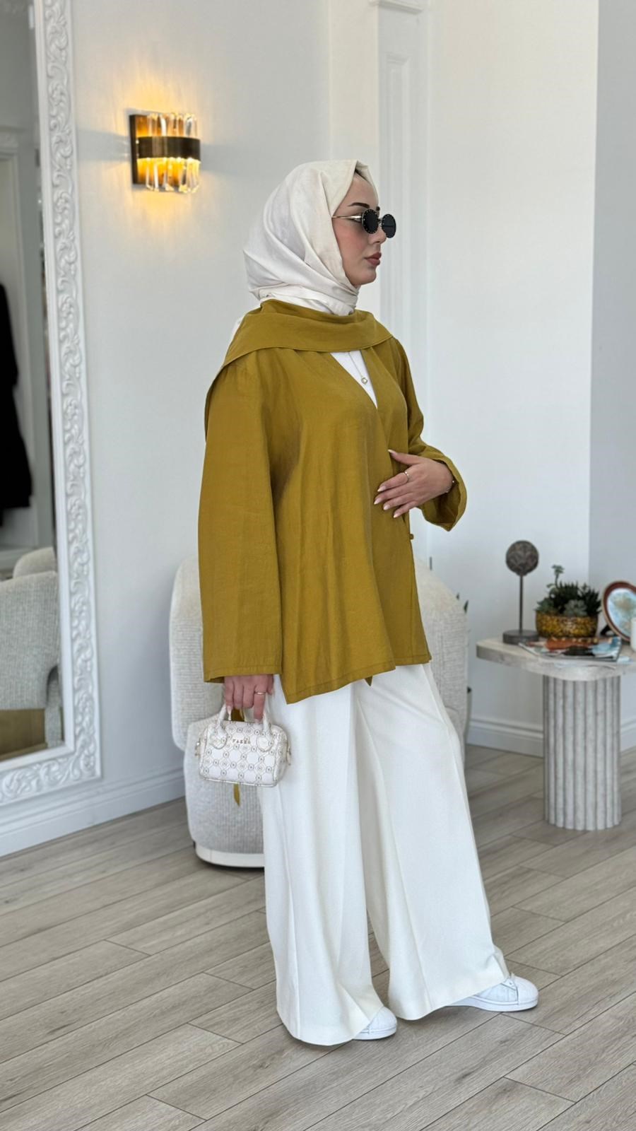 QOOQ Elix Kısa Kimono 26ss607