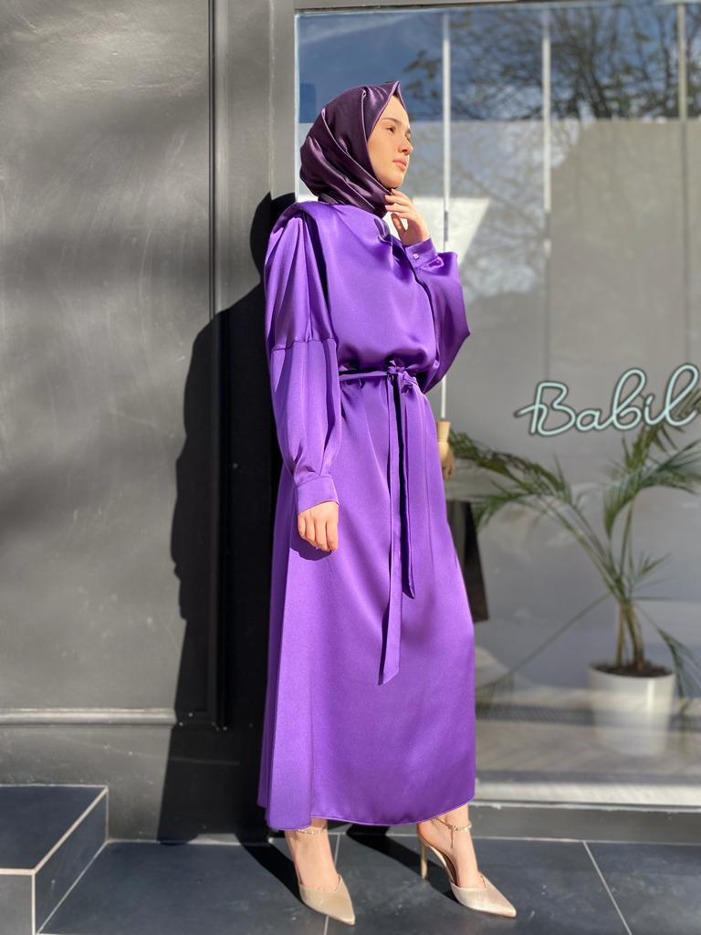QOOQ Eliza Elbise Mor 24fw401