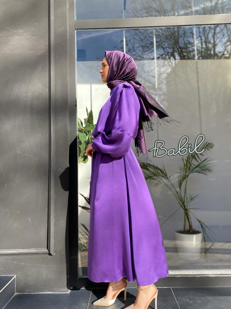 QOOQ Eliza Elbise Mor 24fw401