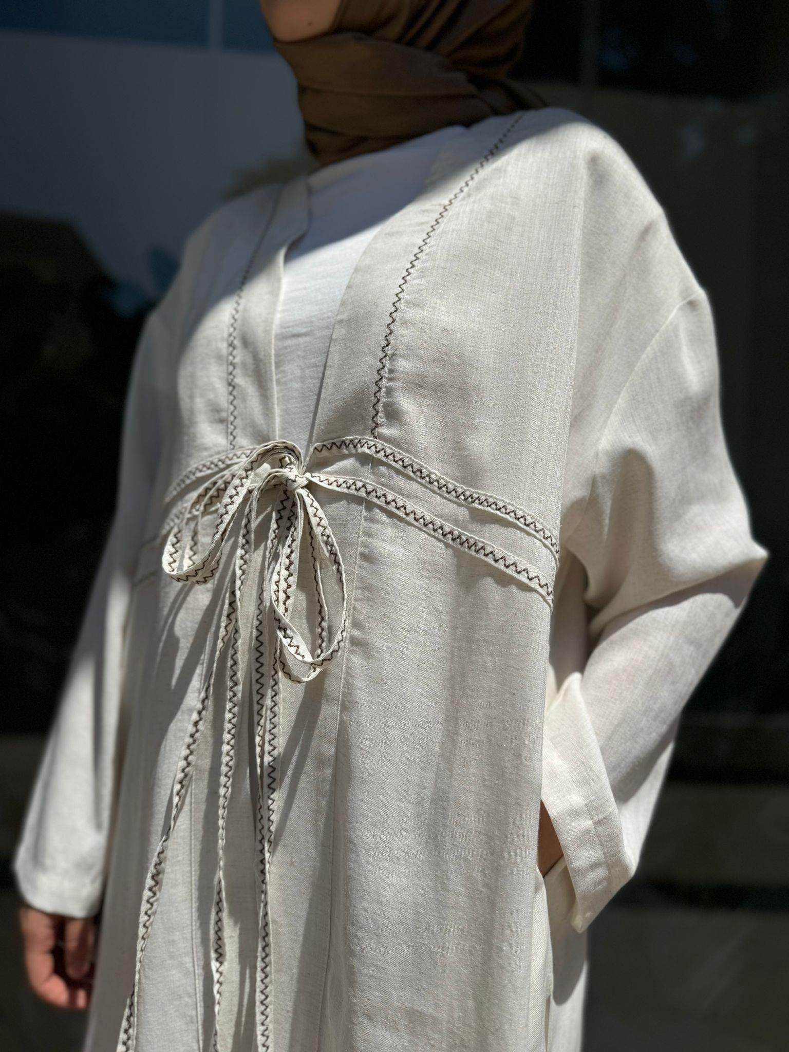 QOOQ Feronia Kimono Ekru 24ss607
