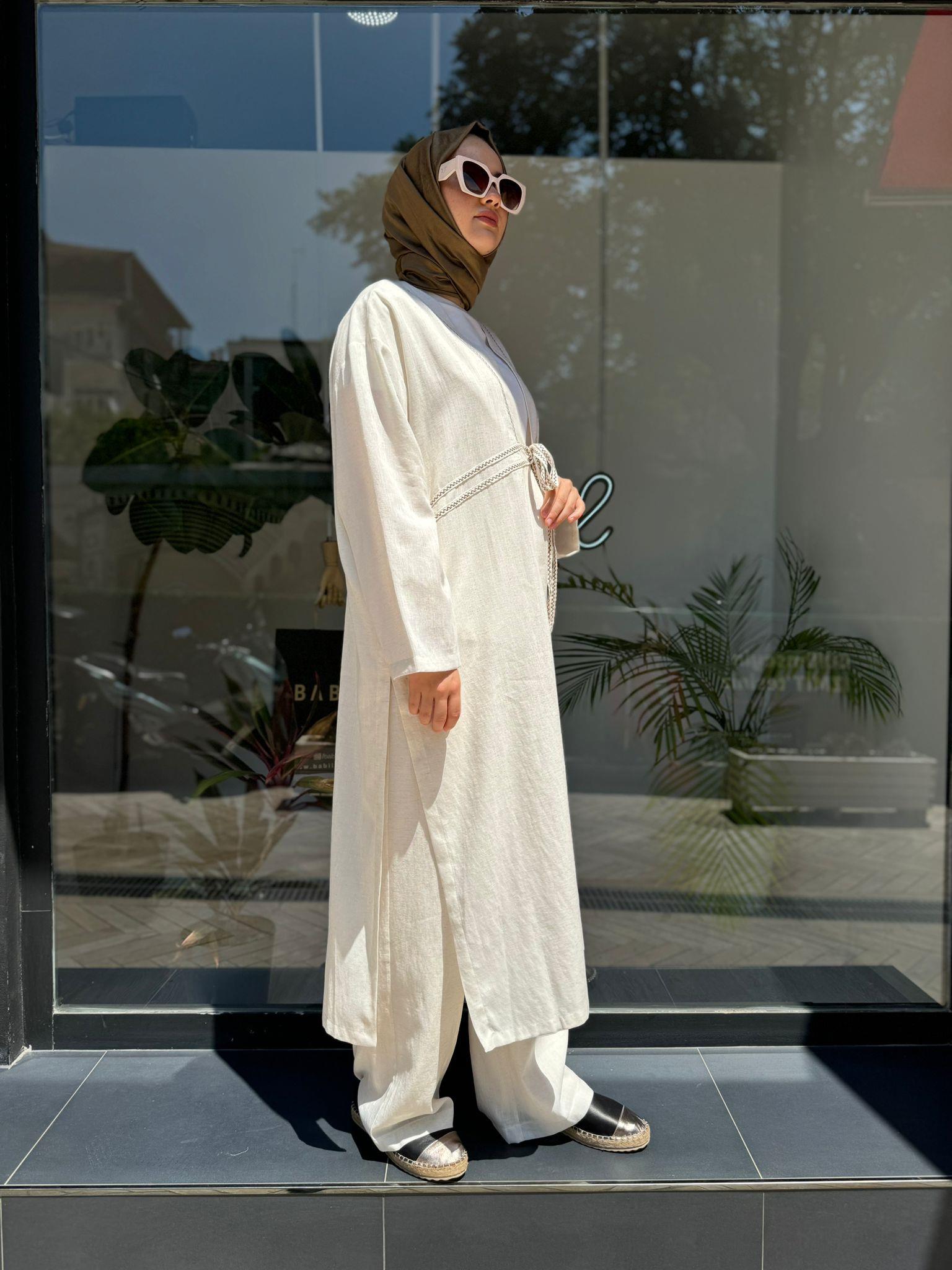 QOOQ Feronia Kimono Ekru 24ss607