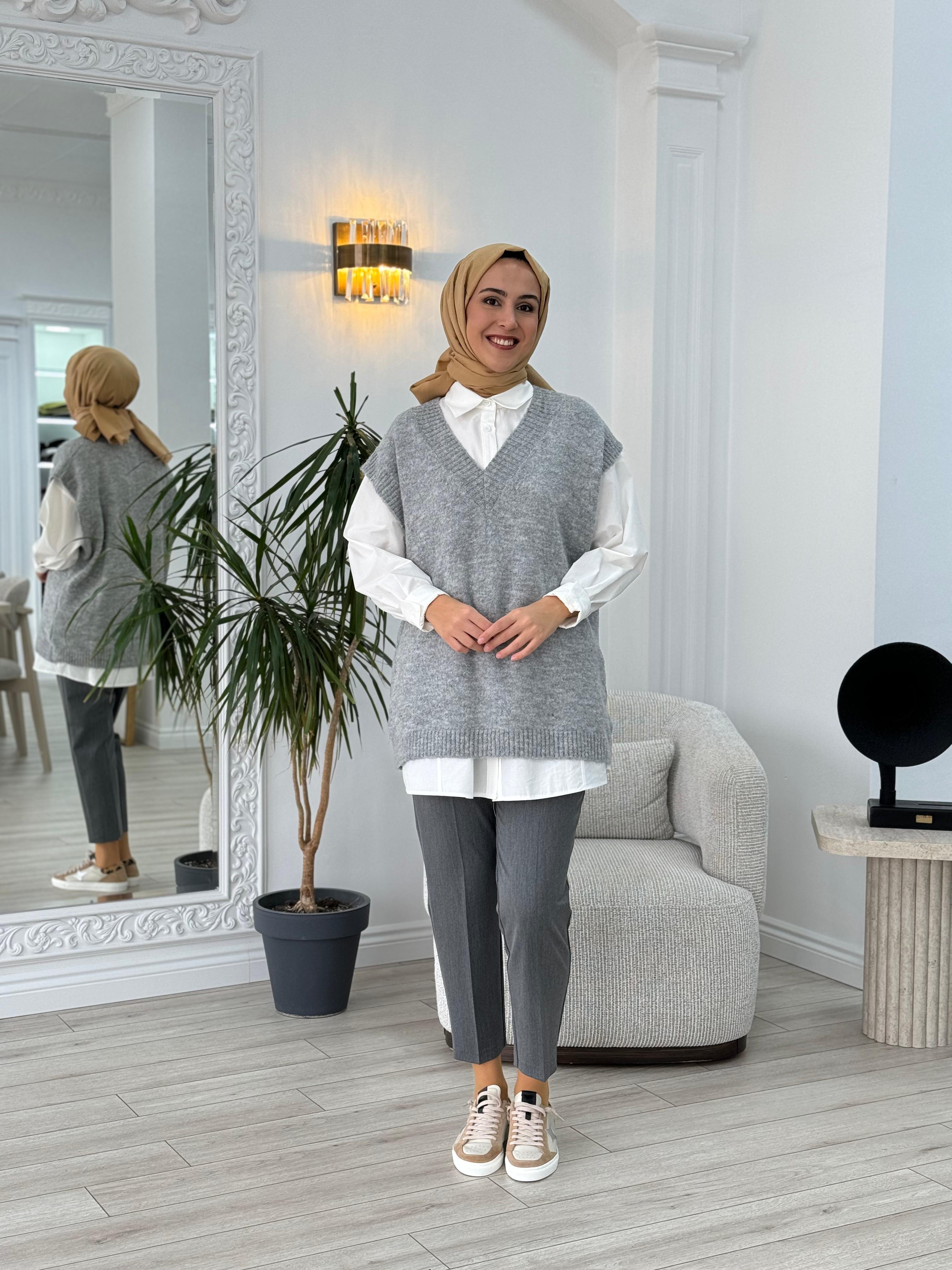 QOOQ Havuç Pantolon Gri 25fw314