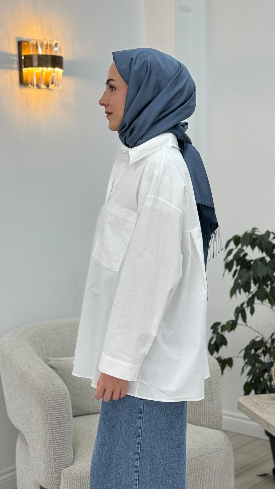 QooQ Holy Oversize Gömlek 26ss217