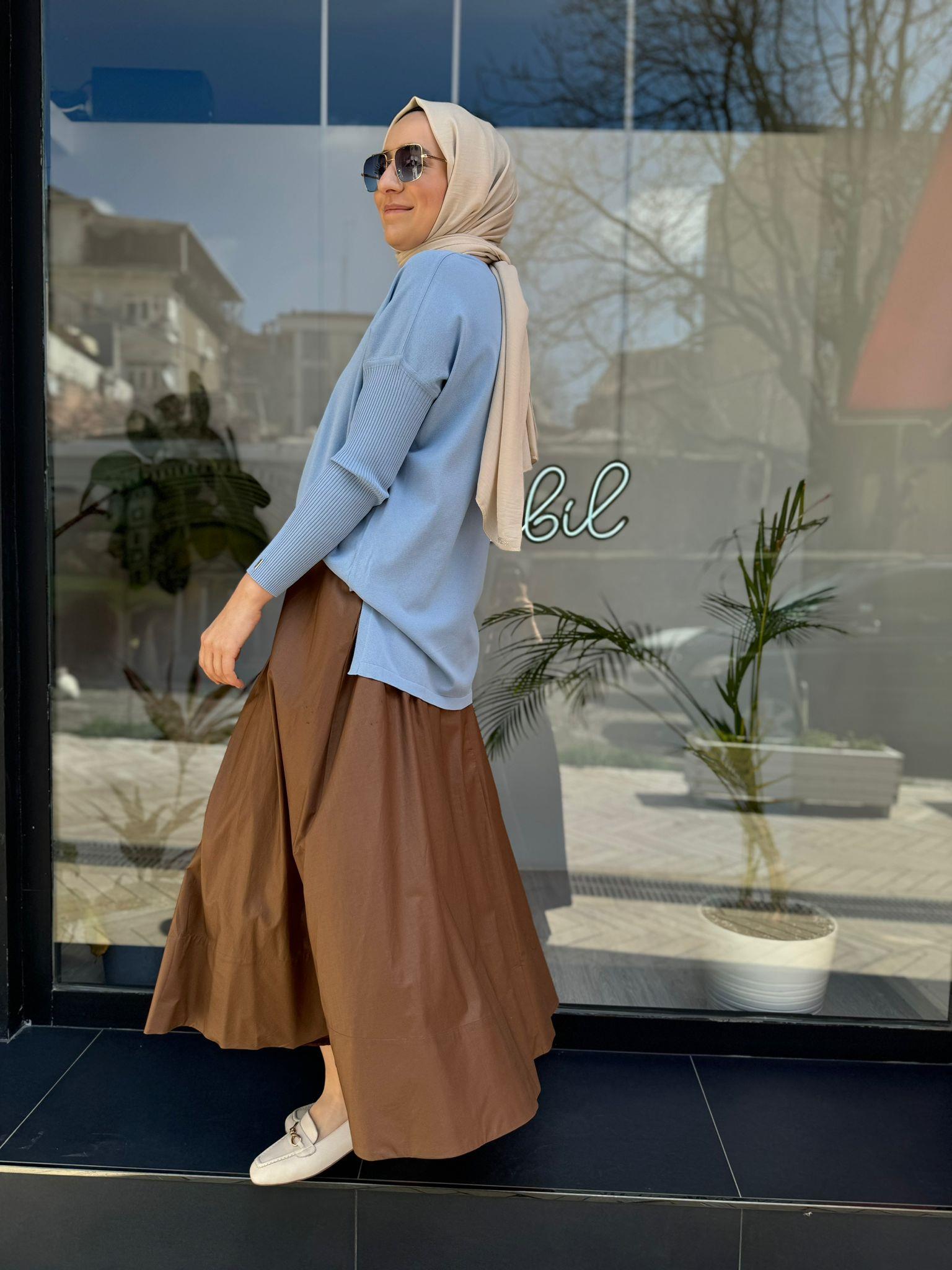 QOOQ Keti Etek Kahve 24ss510