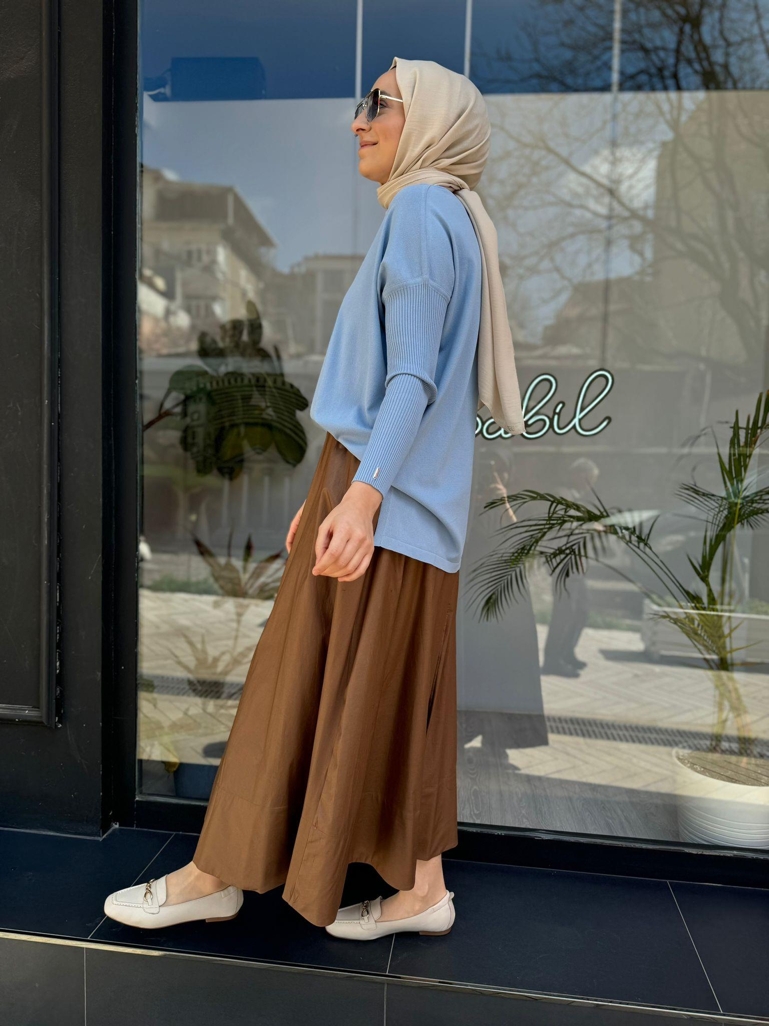 QOOQ Keti Etek Kahve 24ss510