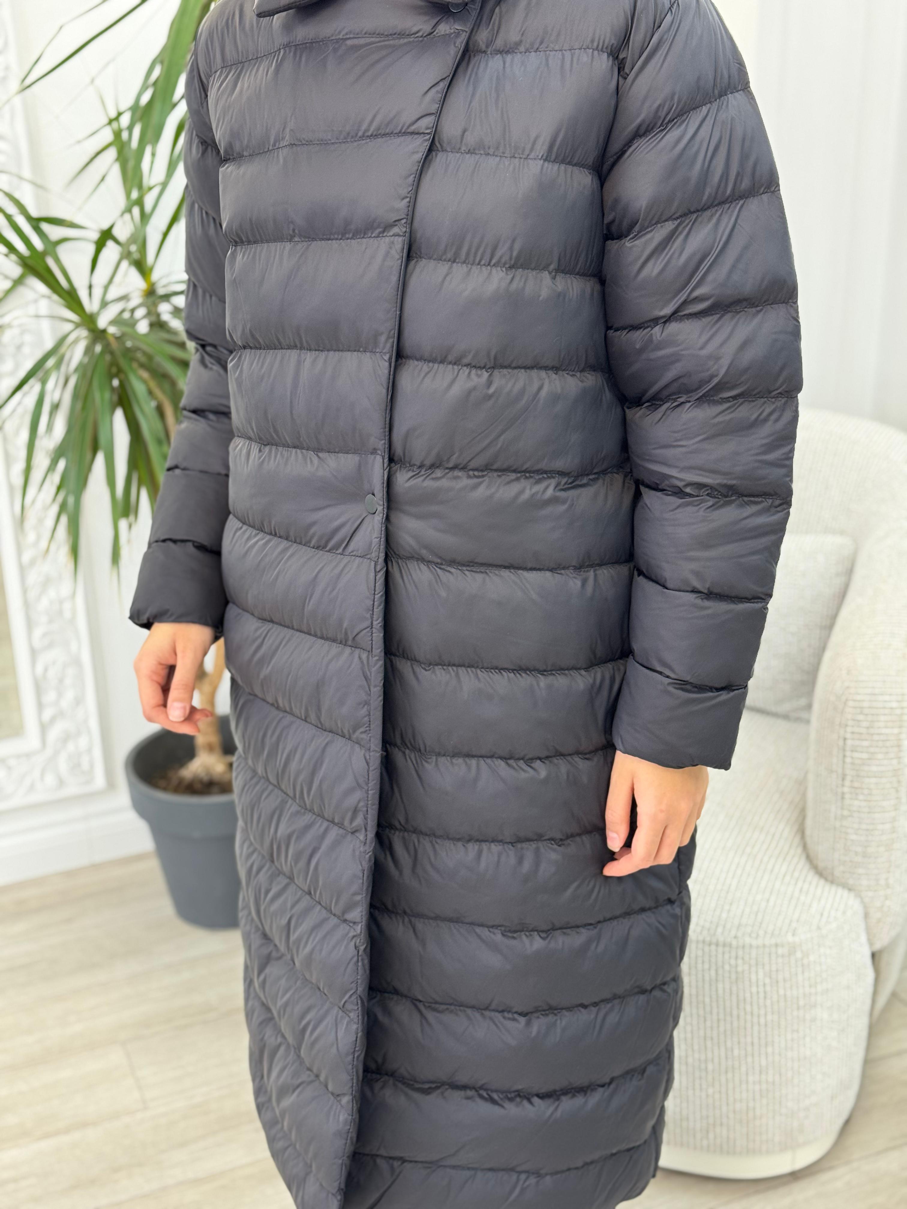 QOOQ Kruvaze Yaka Şişme Mont Bordo 24fw643