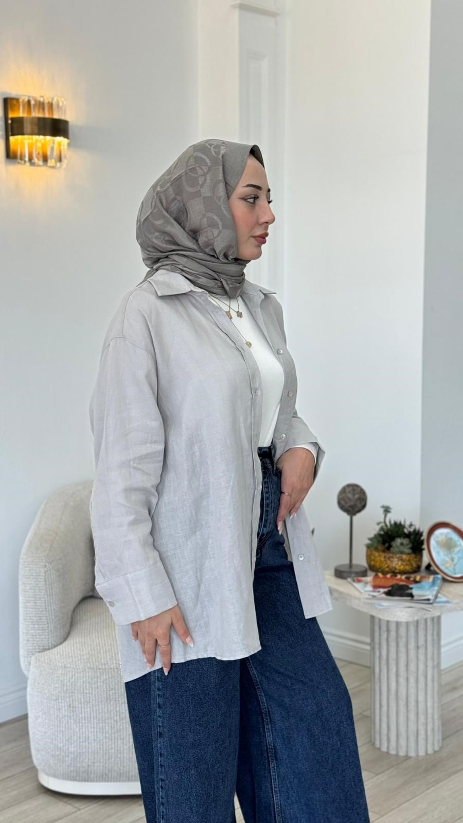 QOOQ Lin Gömlek 25ss212