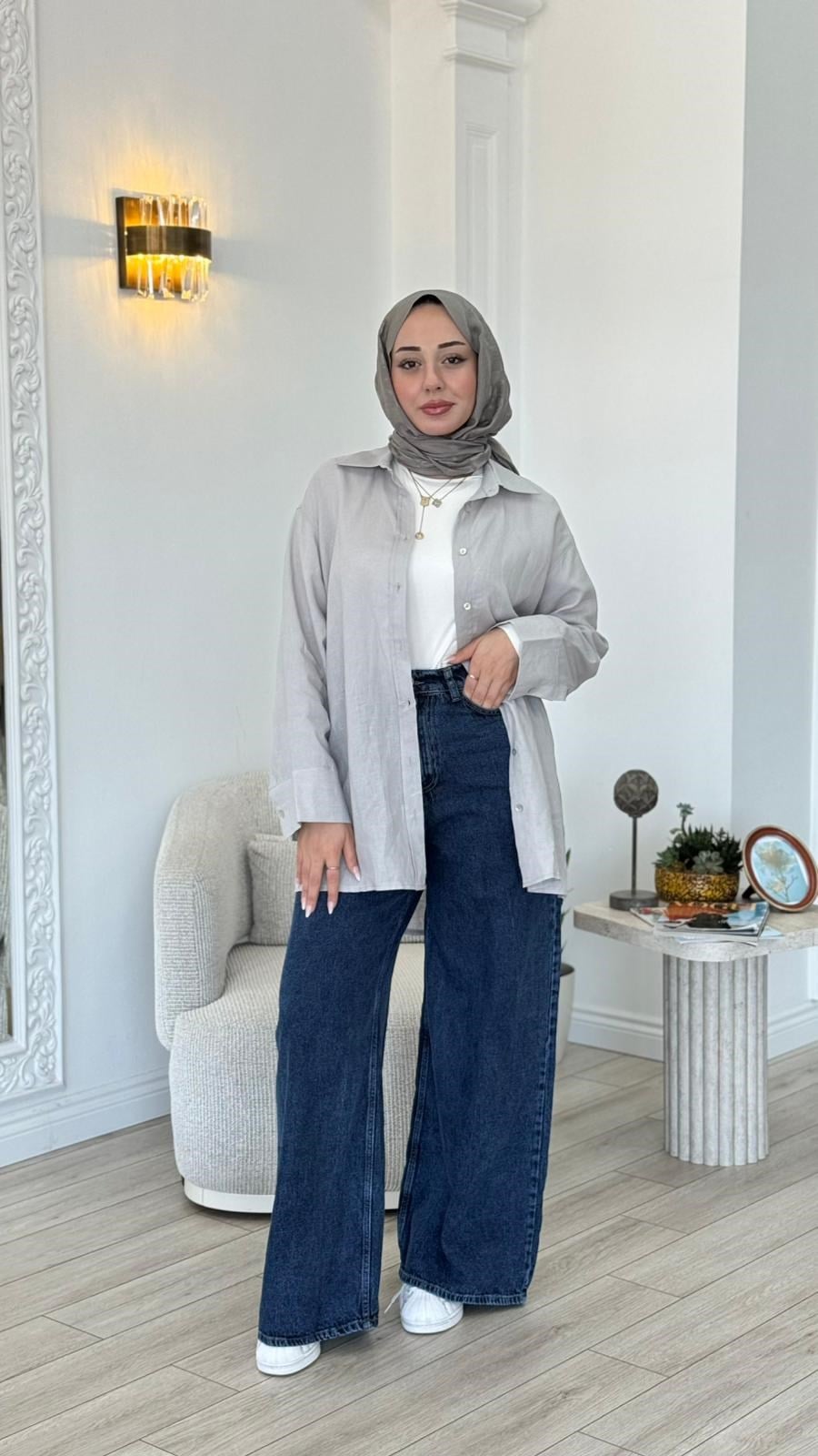 QOOQ Lin Gömlek 25ss212