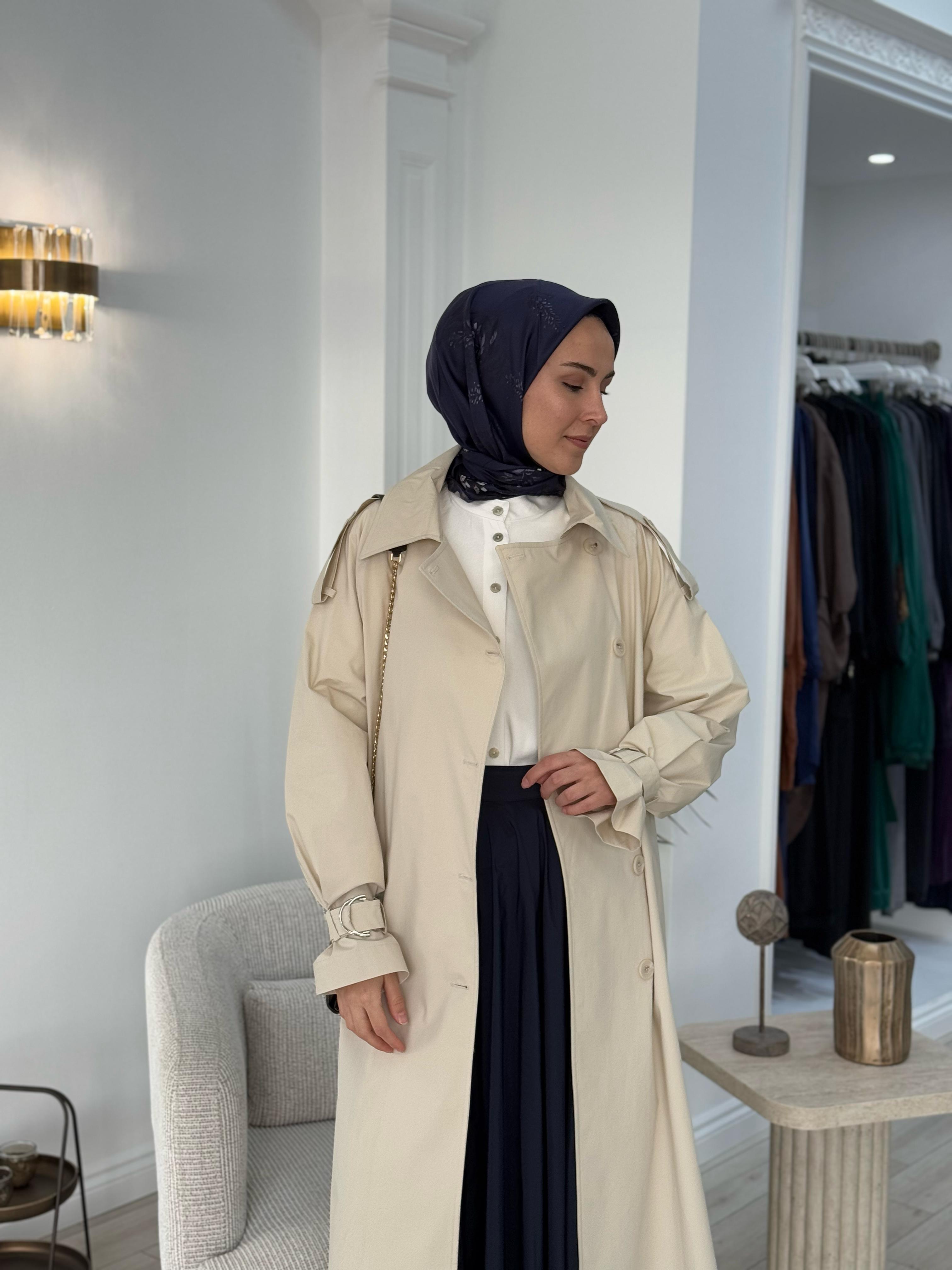 QOOQ Luna Trençkot Bej 25ss621