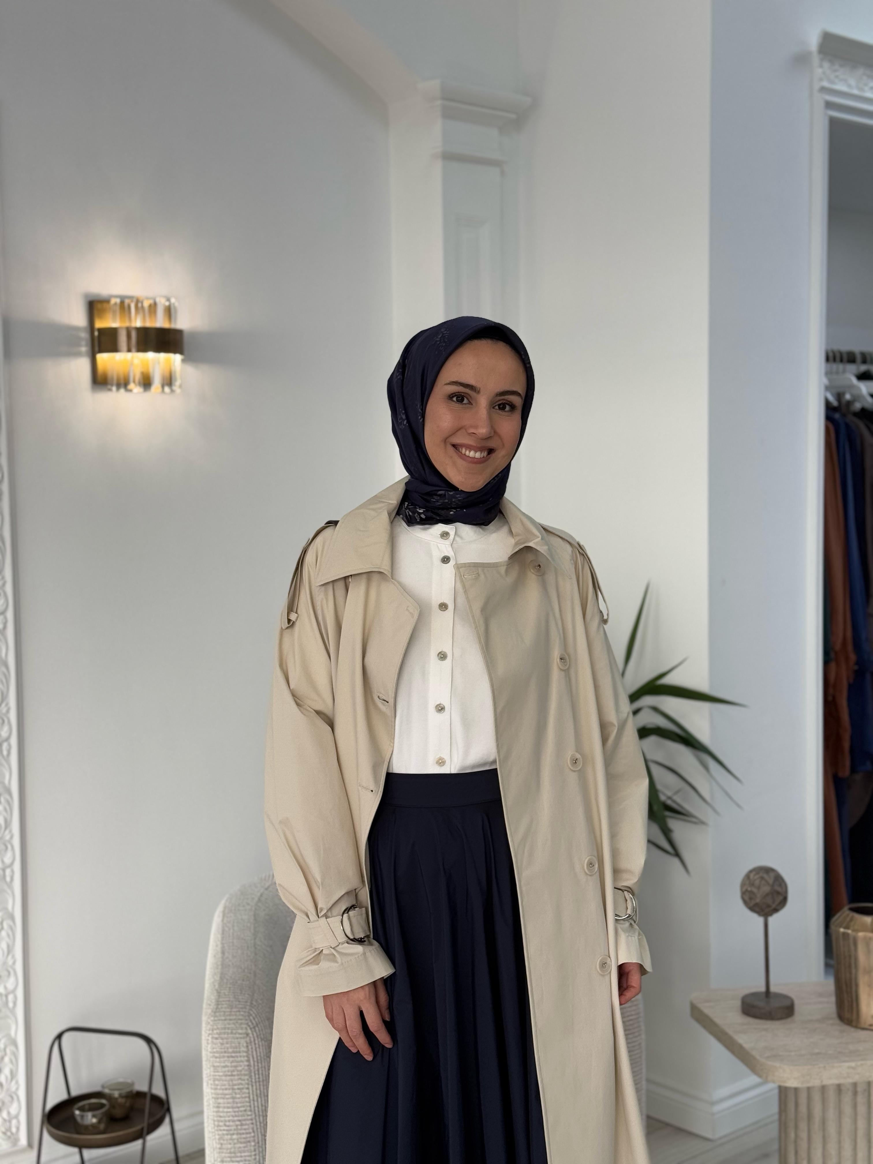 QOOQ Luna Trençkot Bej 25ss621