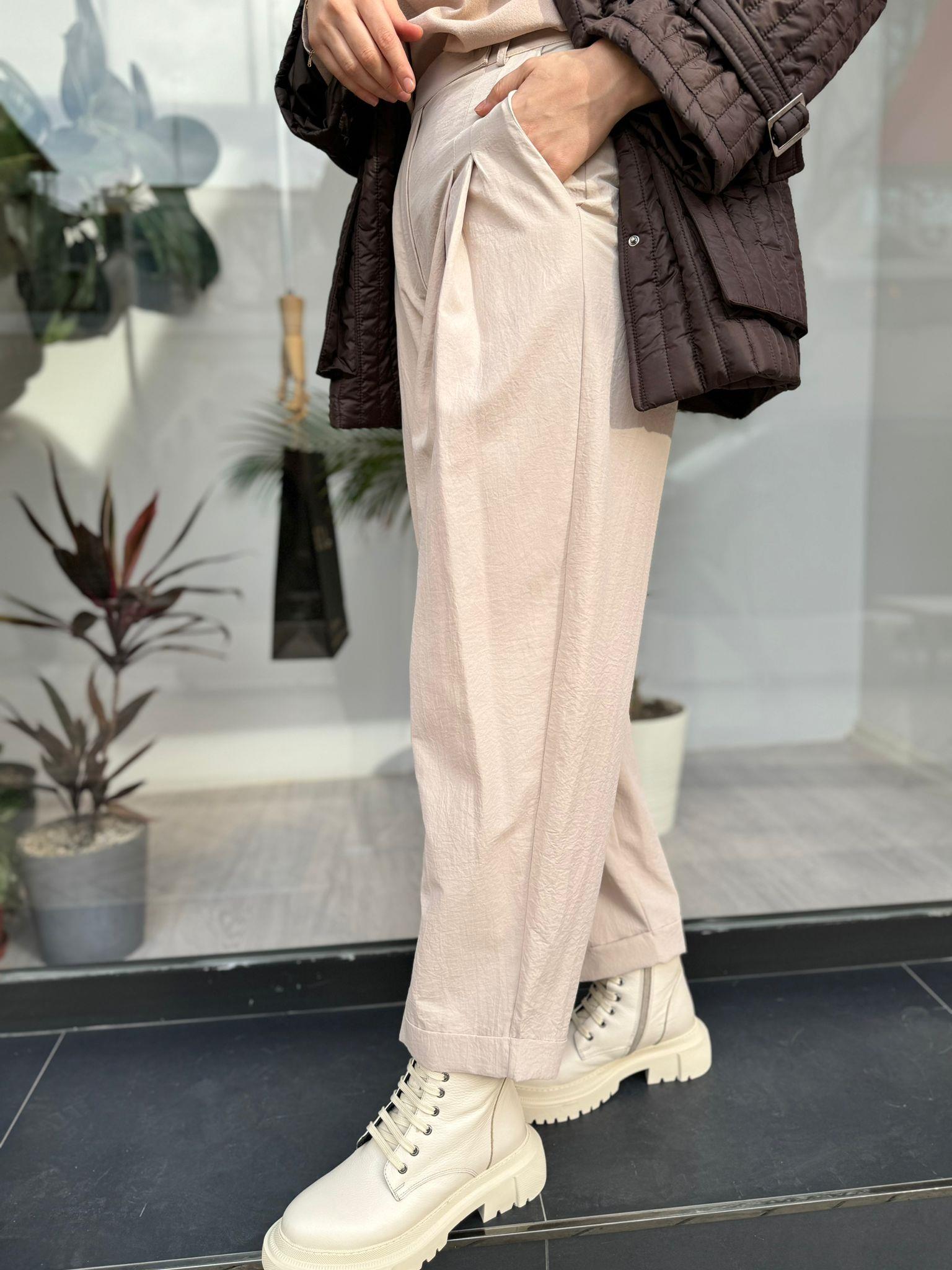 QOOQ Maski Pantolon Bej 24fw303