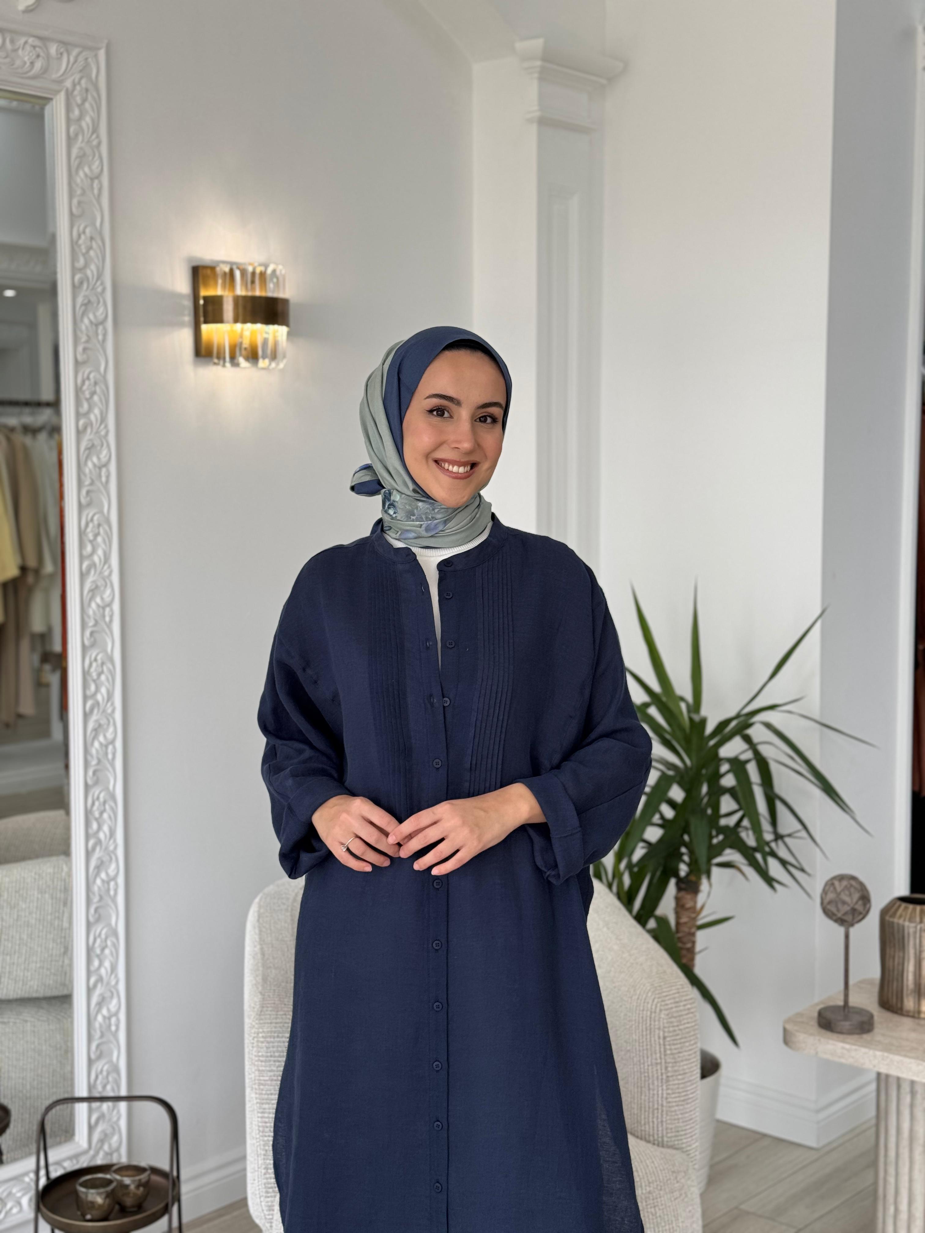QOOQ Min Gömlek Lacivert 25ss230