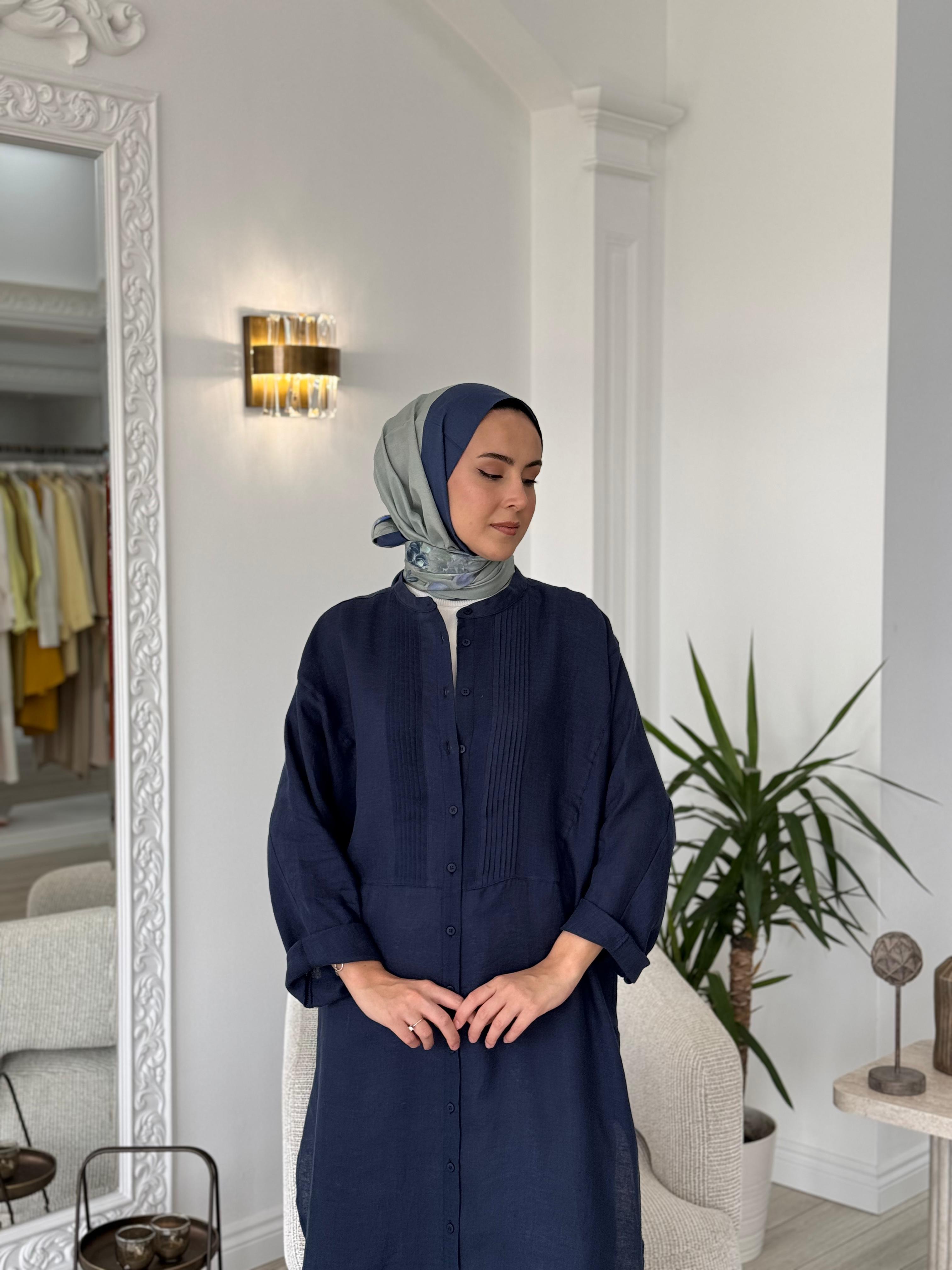 QOOQ Min Gömlek Lacivert 25ss230