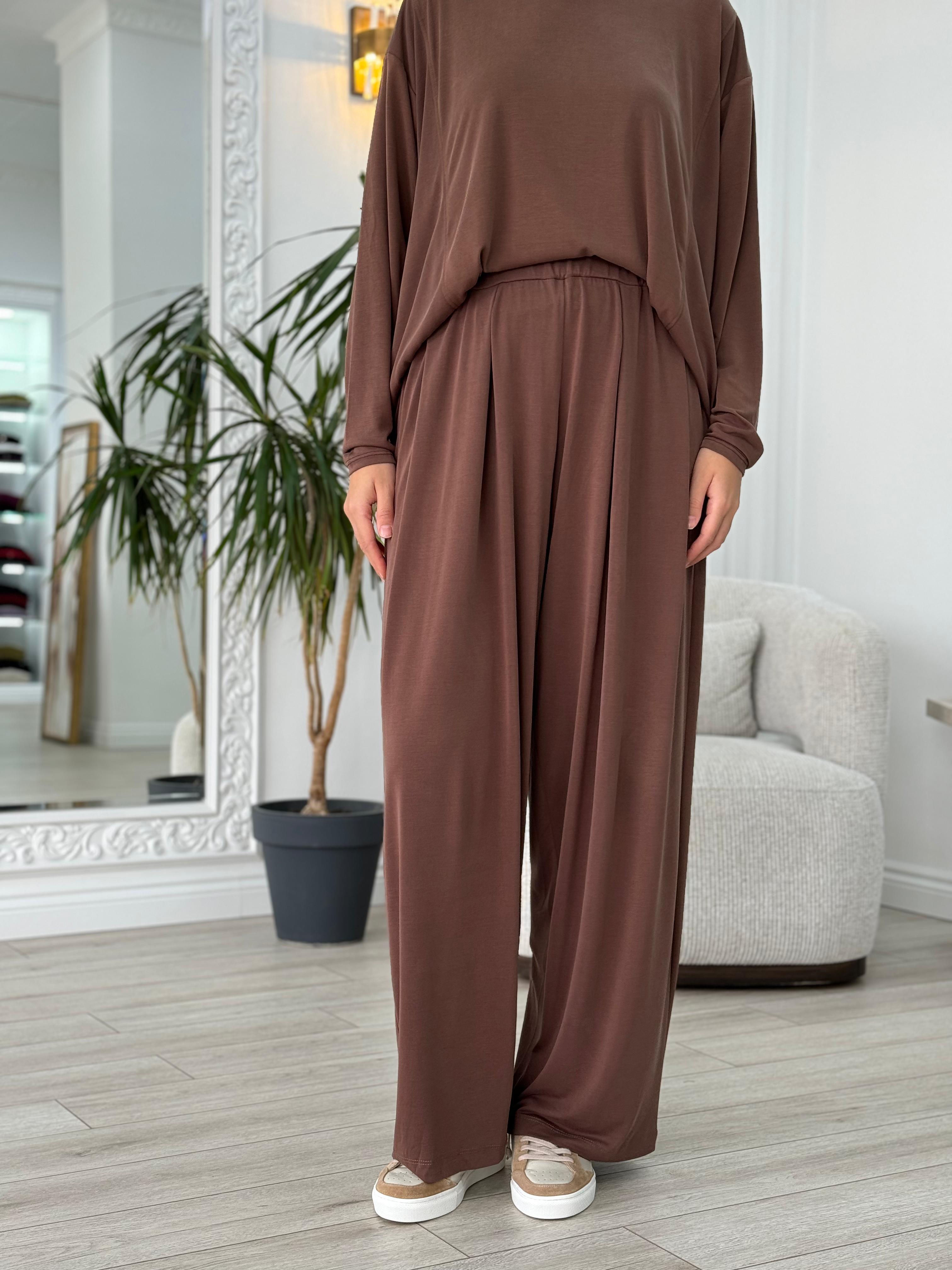 QOOQ Moja Takım Kahverengi 25fw211