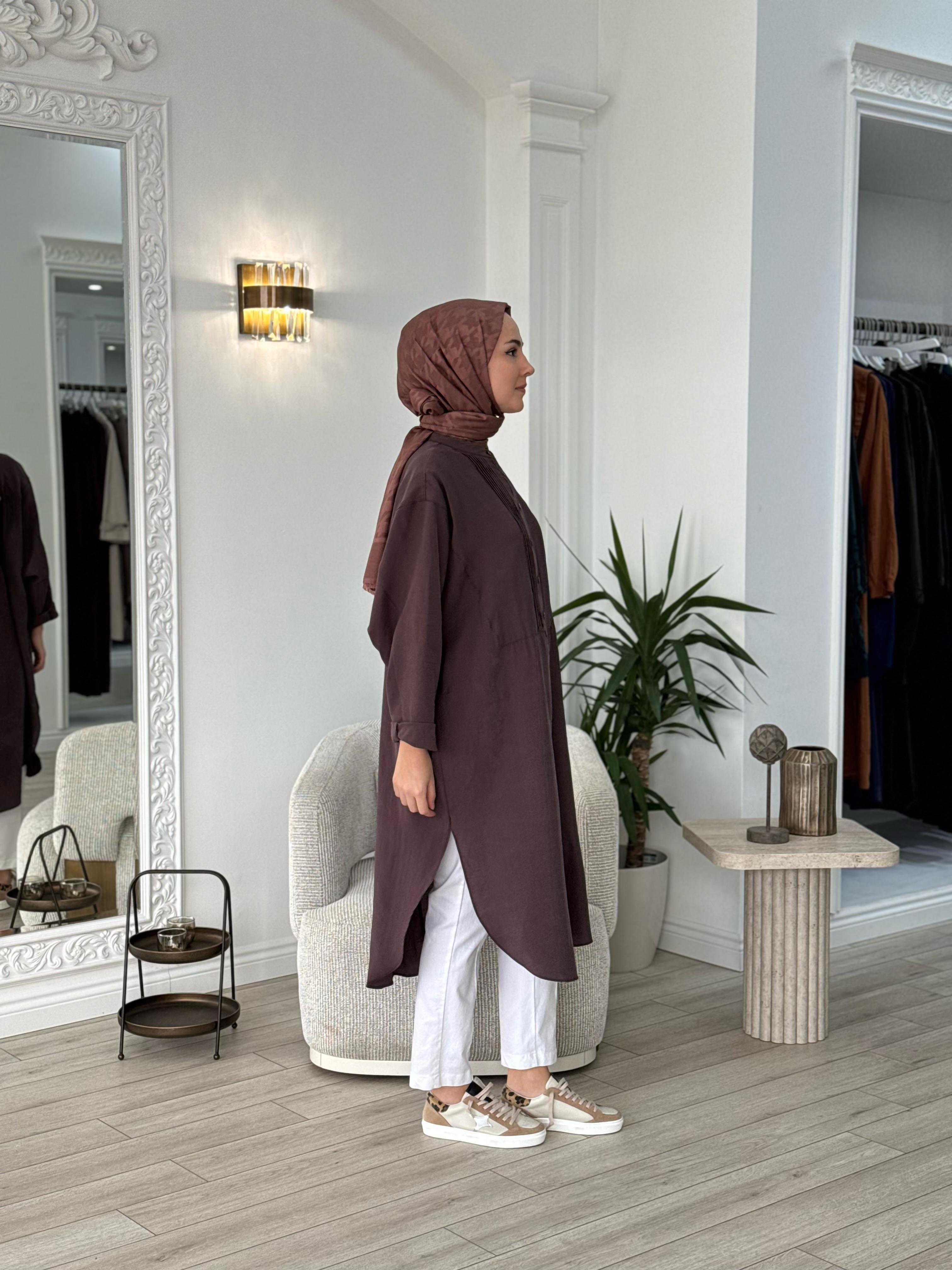 QOOQ Ruvo Gömlek Kahverengi 25ss202