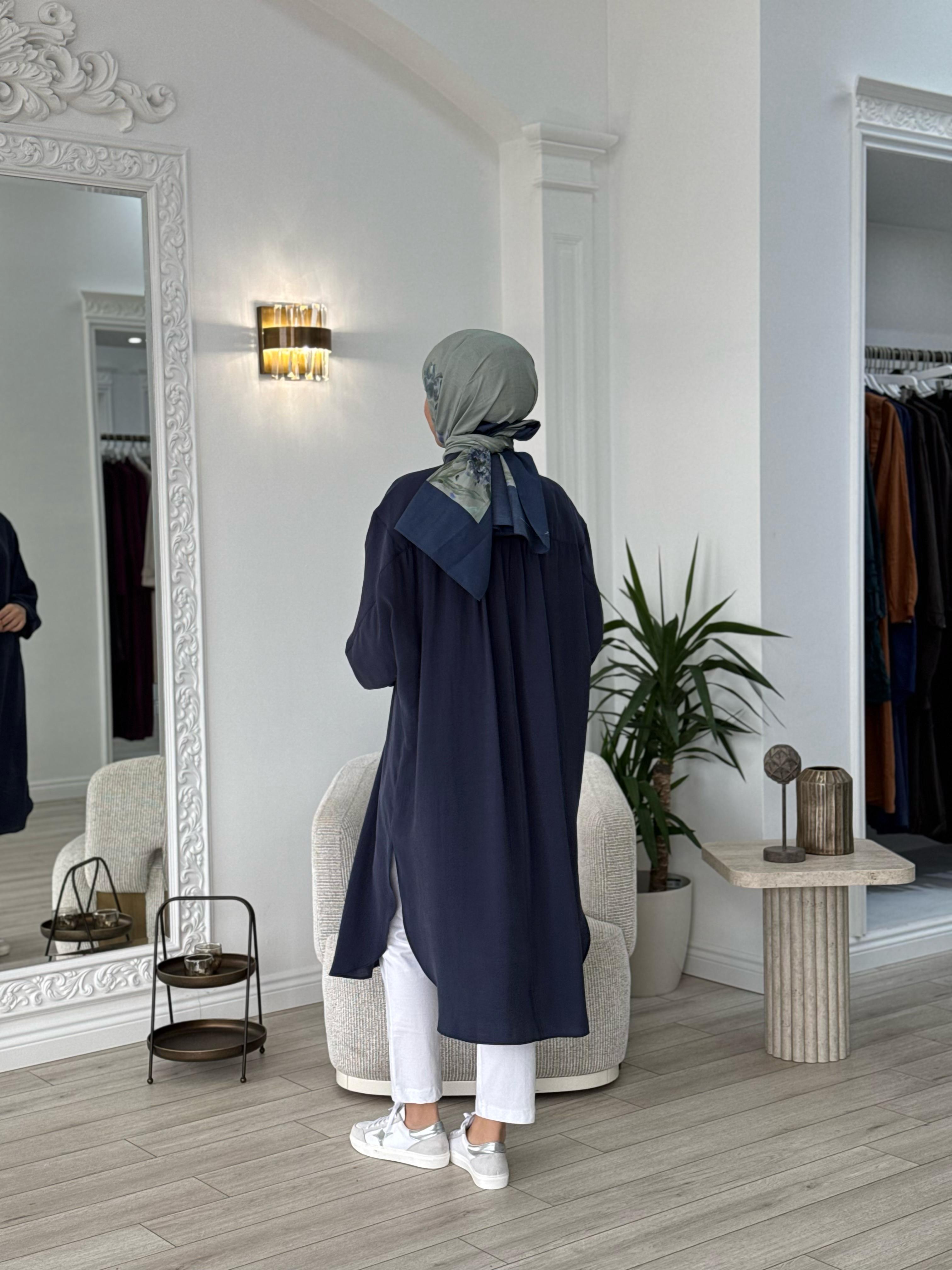 QOOQ Ruvo Gömlek Lacivert 25ss202