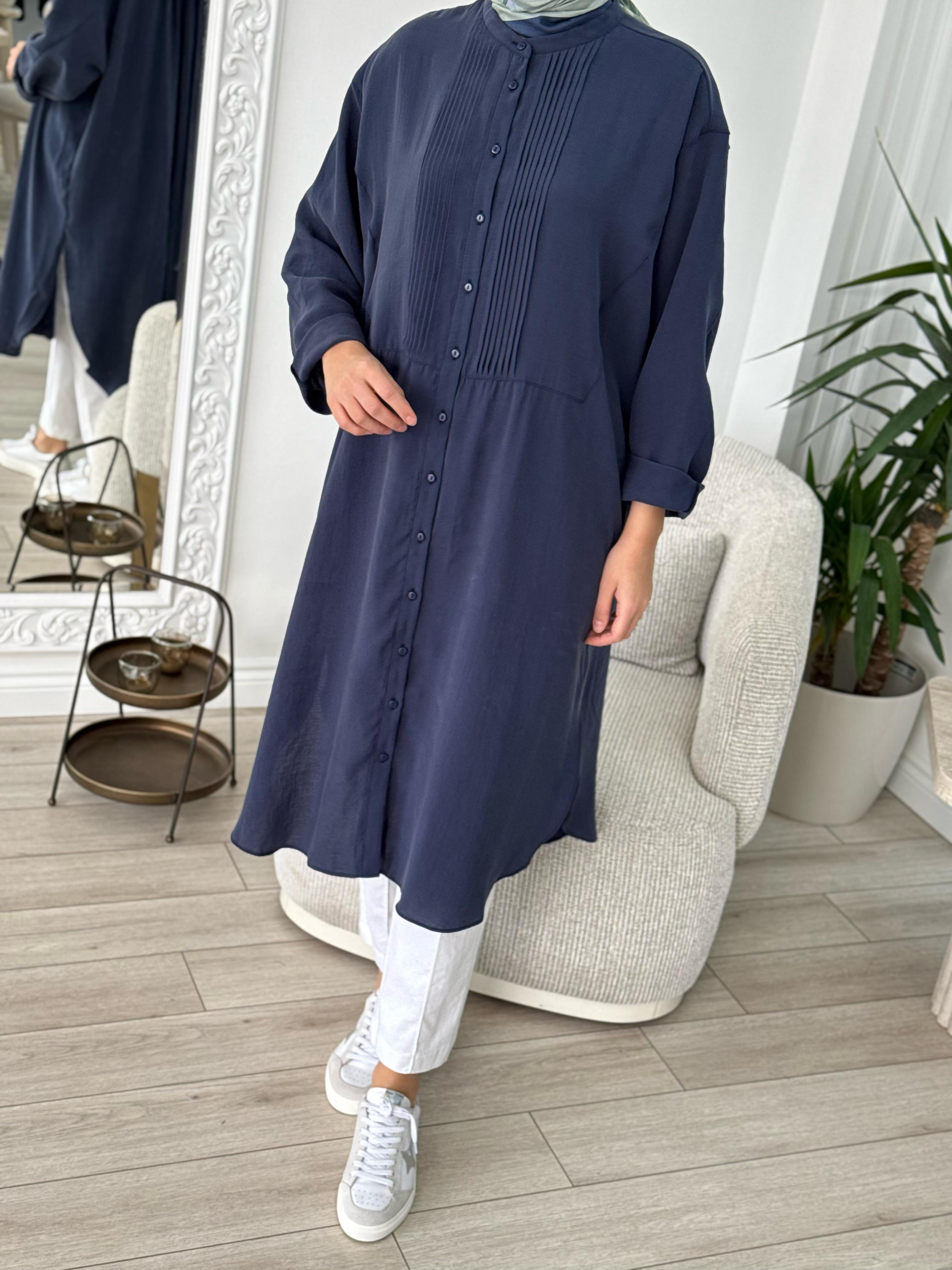QOOQ Ruvo Gömlek Lacivert 25ss202