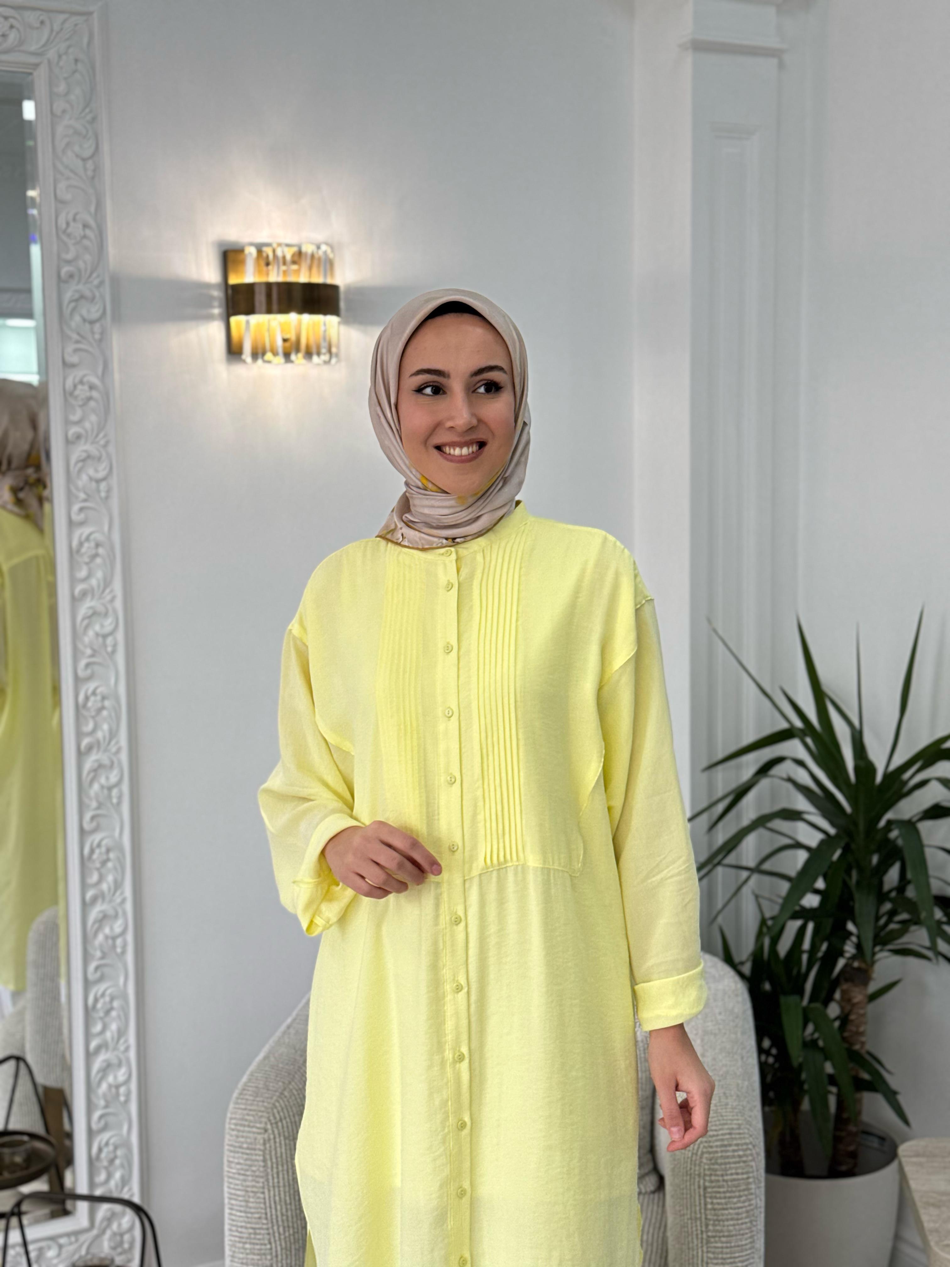 QOOQ Ruvo Gömlek Limon  25ss202