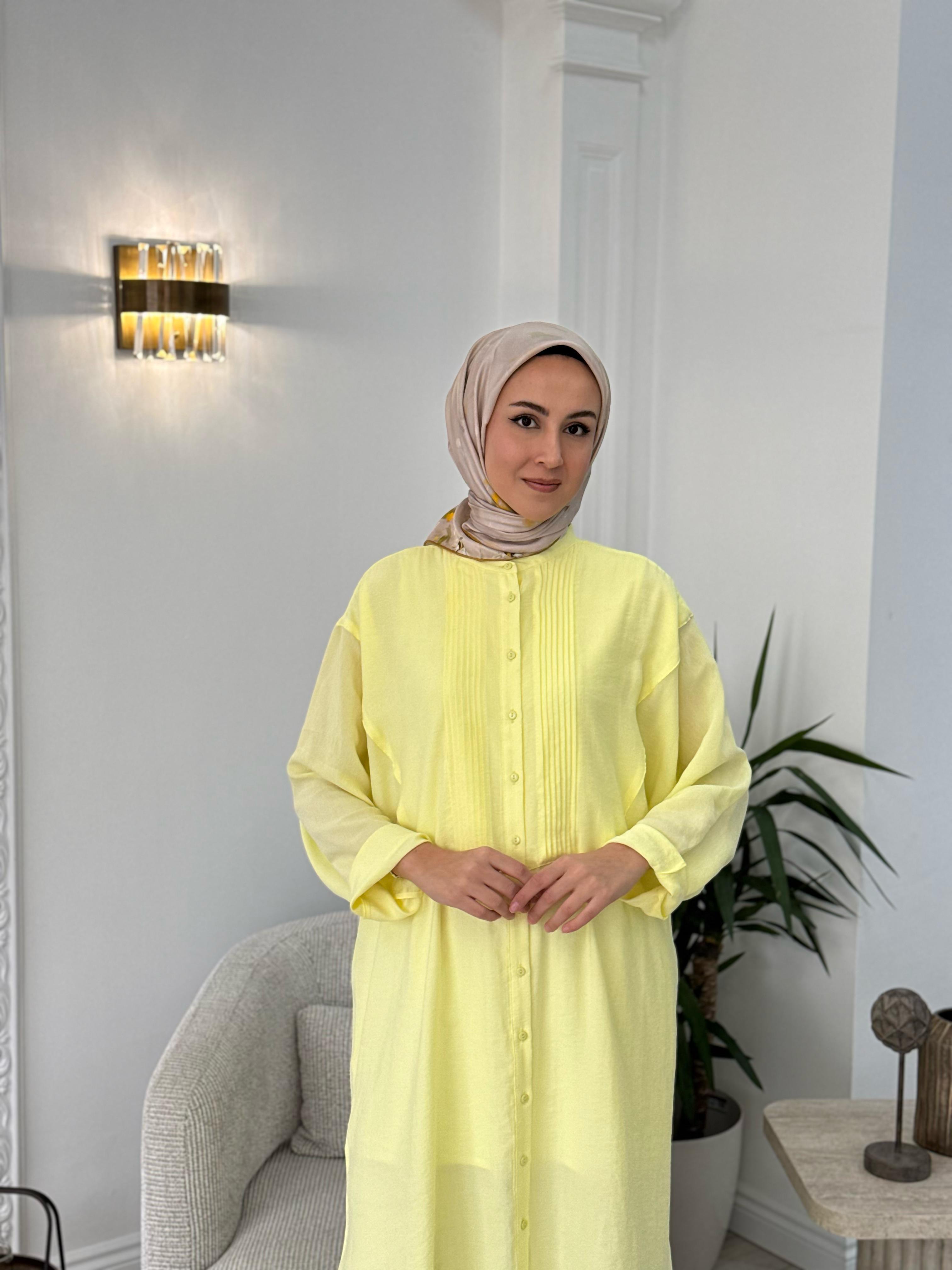 QOOQ Ruvo Gömlek Limon  25ss202