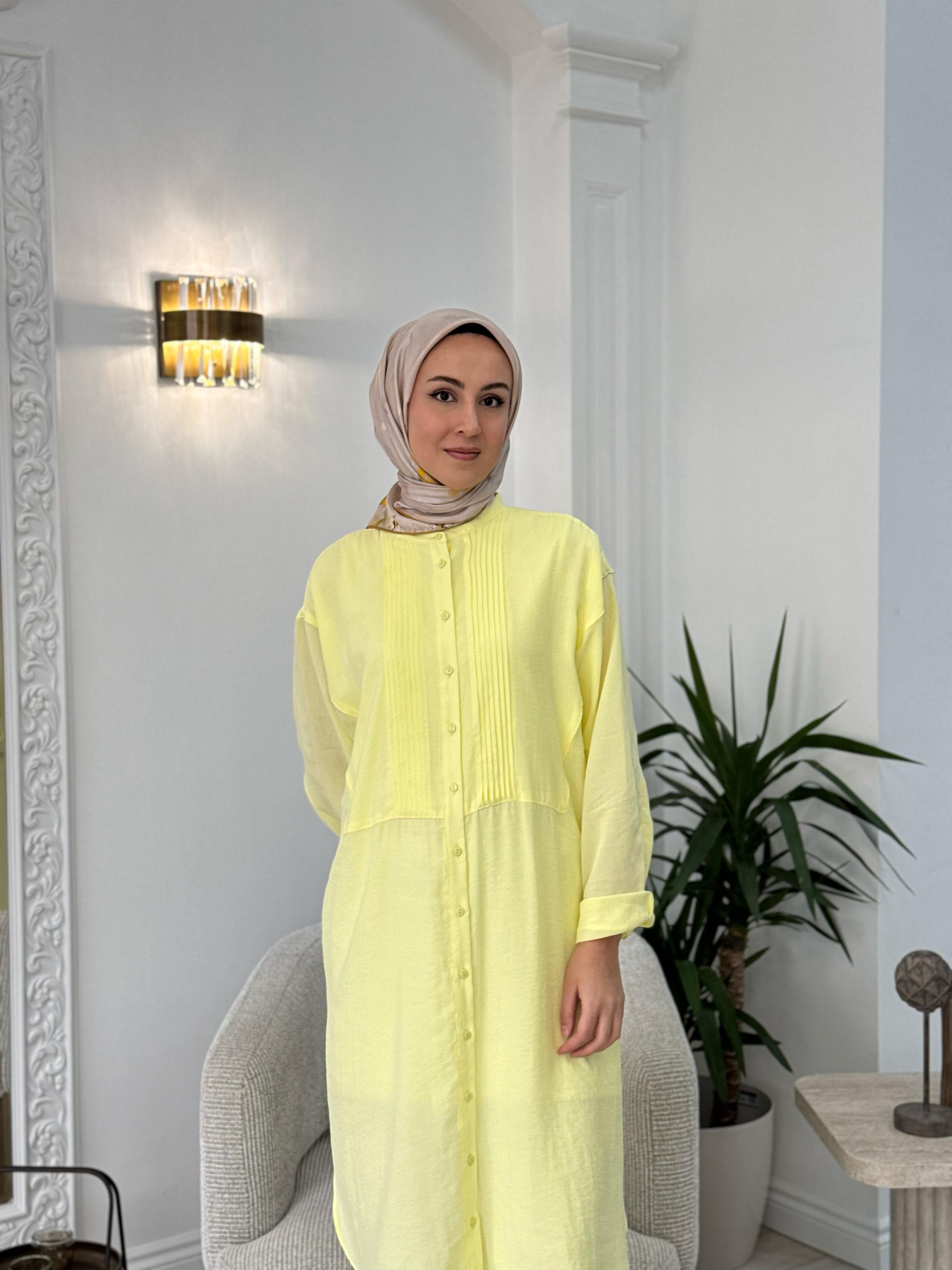 QOOQ Ruvo Gömlek Limon  25ss202