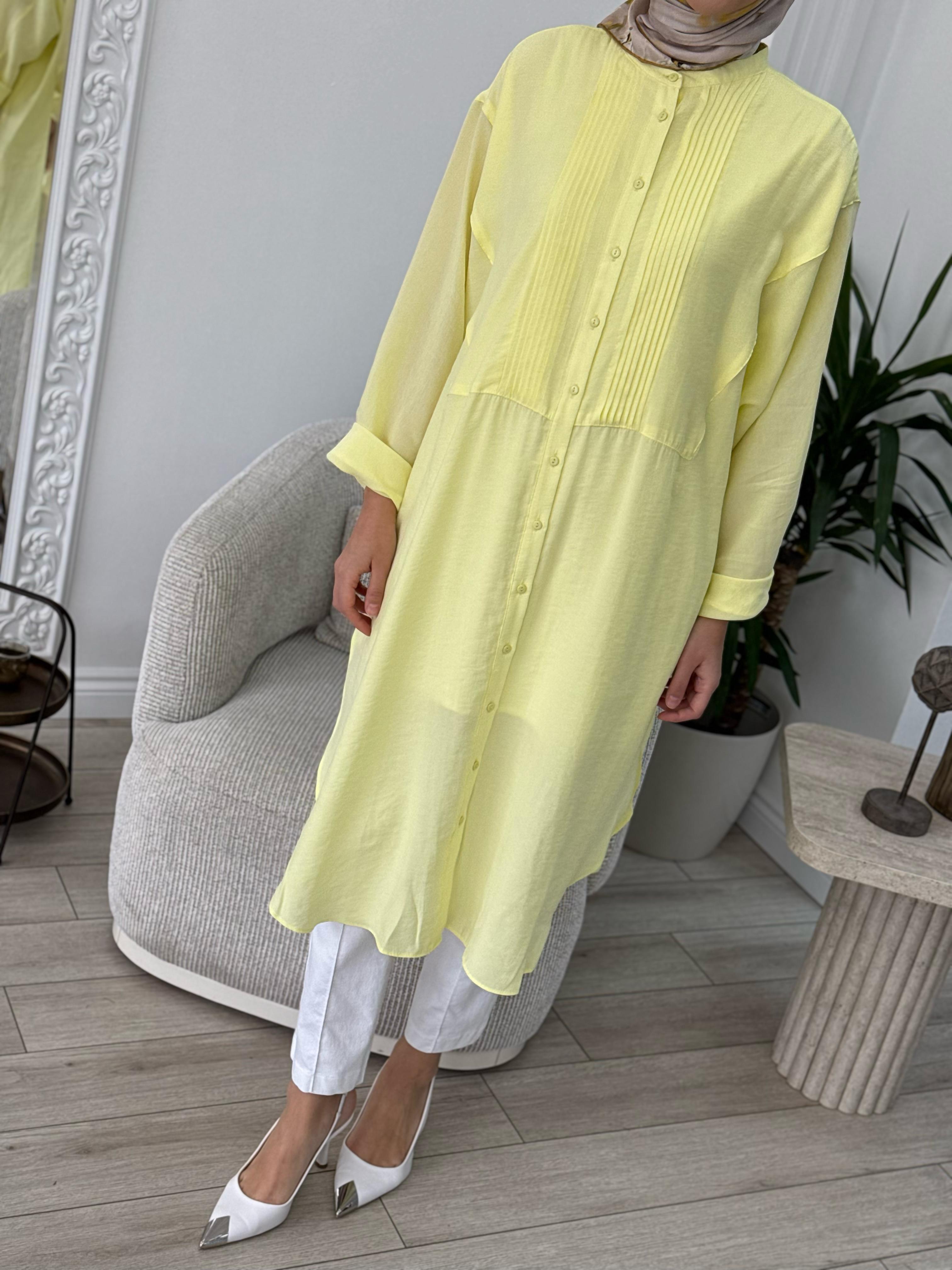 QOOQ Ruvo Gömlek Limon  25ss202