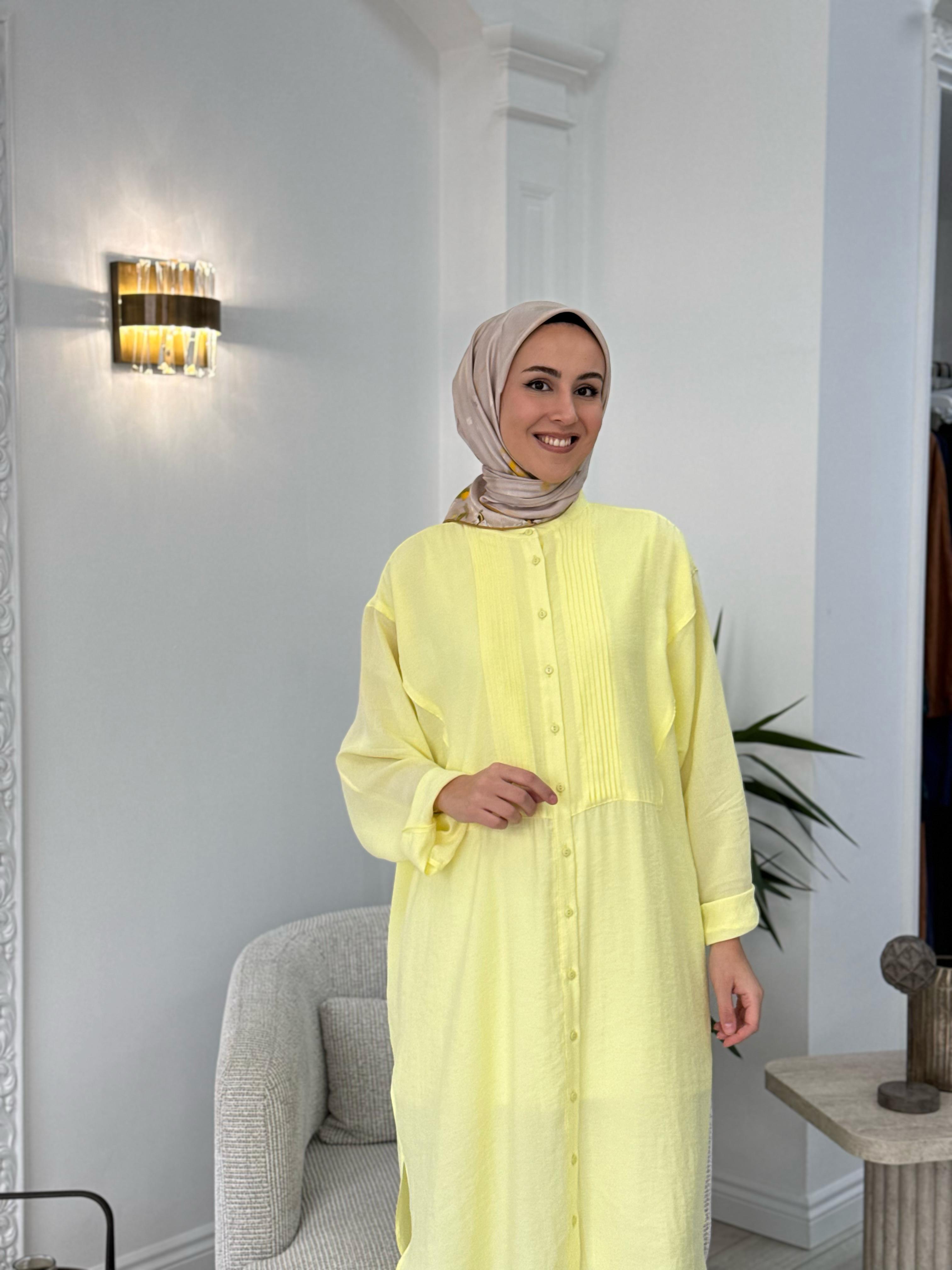 QOOQ Ruvo Gömlek Limon  25ss202