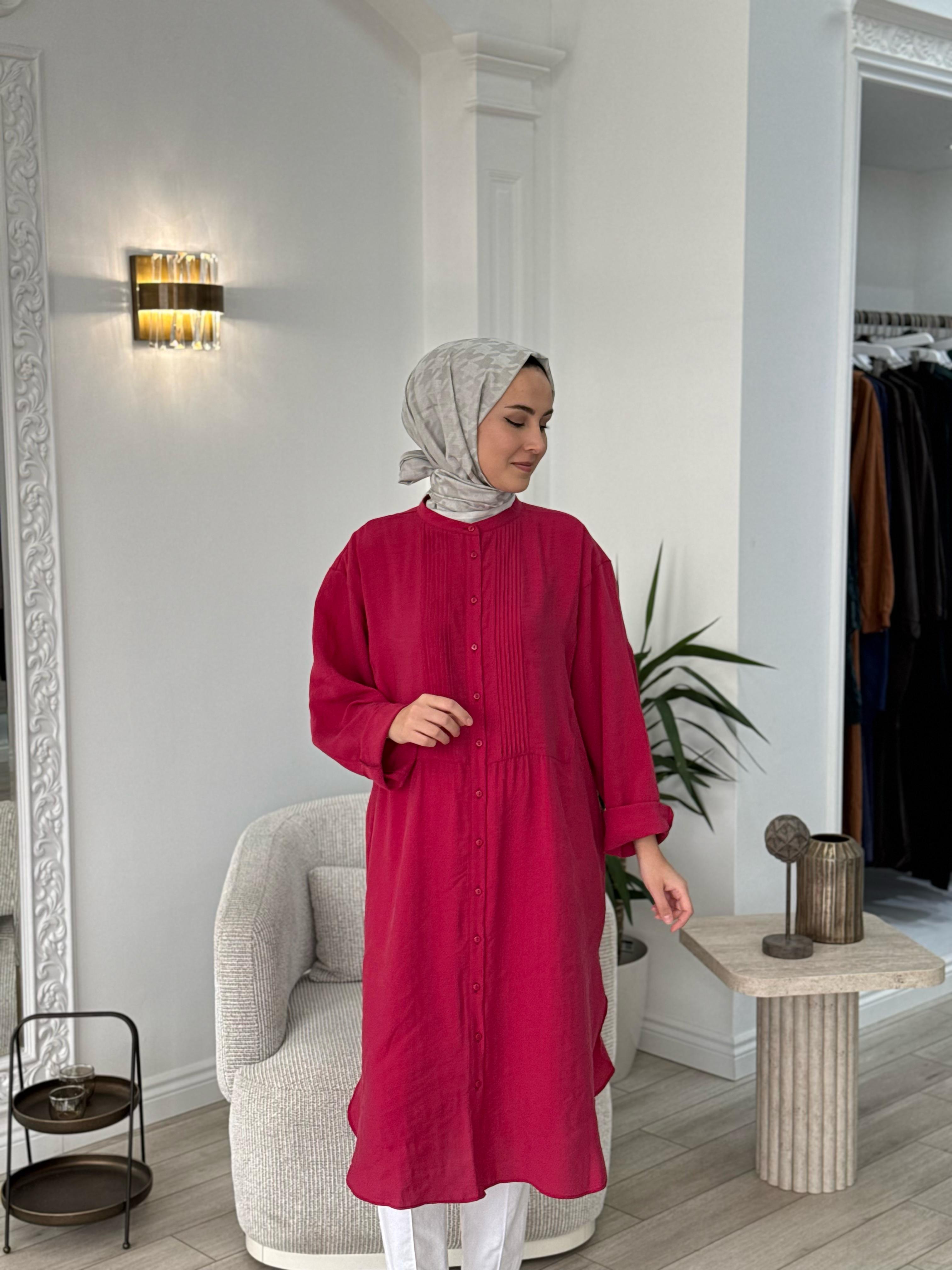 QOOQ Ruvo Gömlek Nar Çiçeği 25ss202