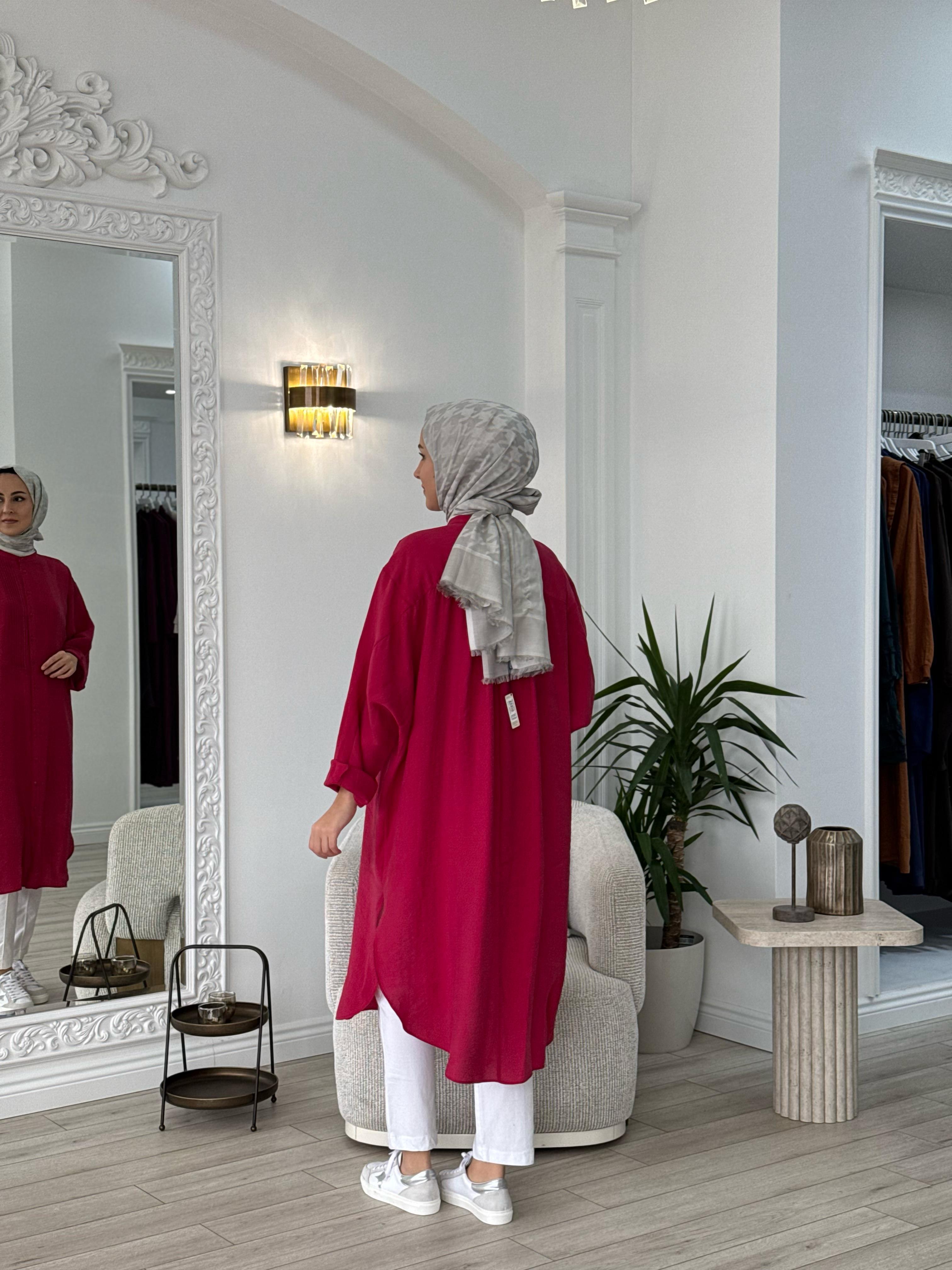 QOOQ Ruvo Gömlek Nar Çiçeği 25ss202