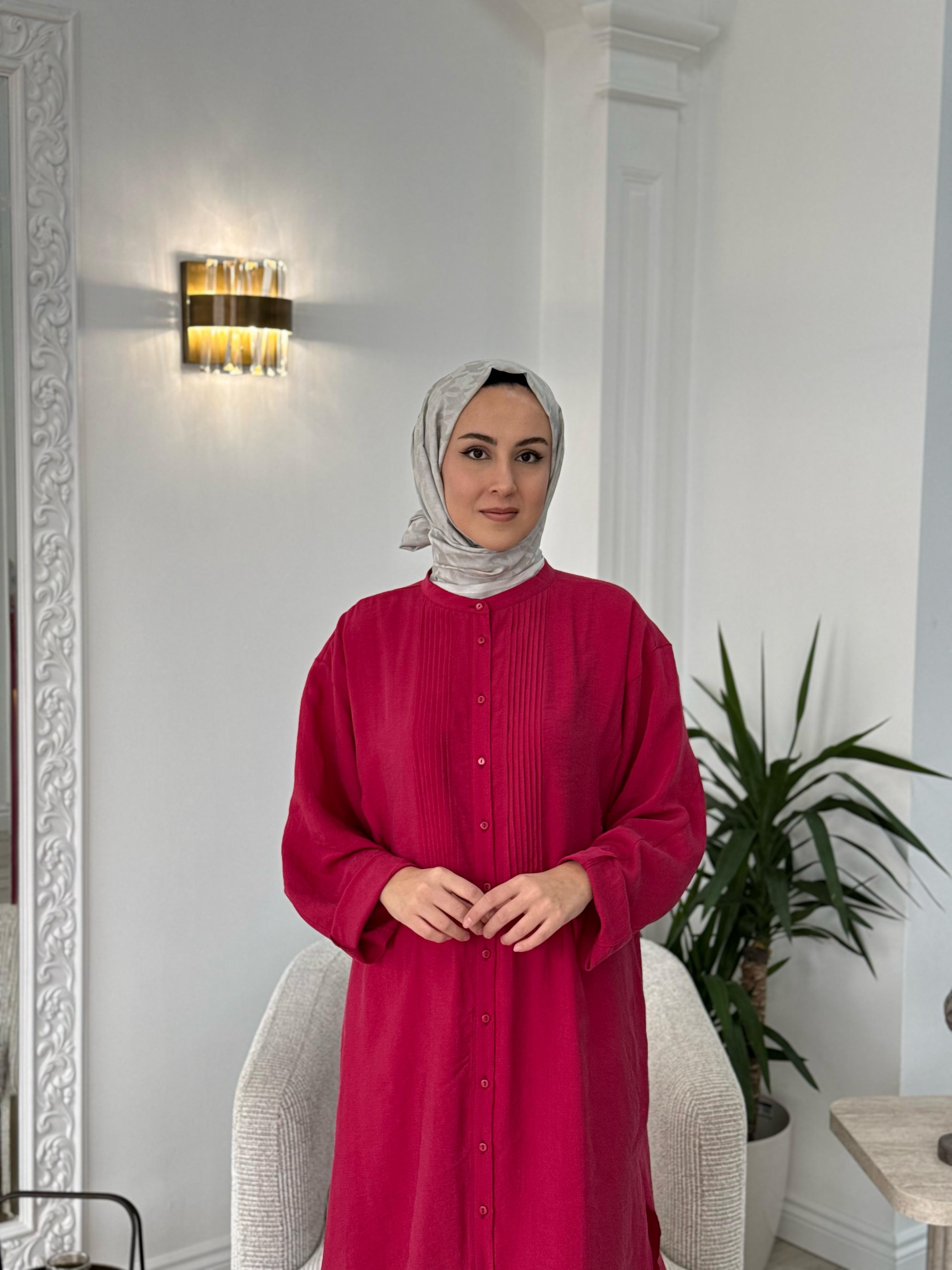 QOOQ Ruvo Gömlek Nar Çiçeği 25ss202