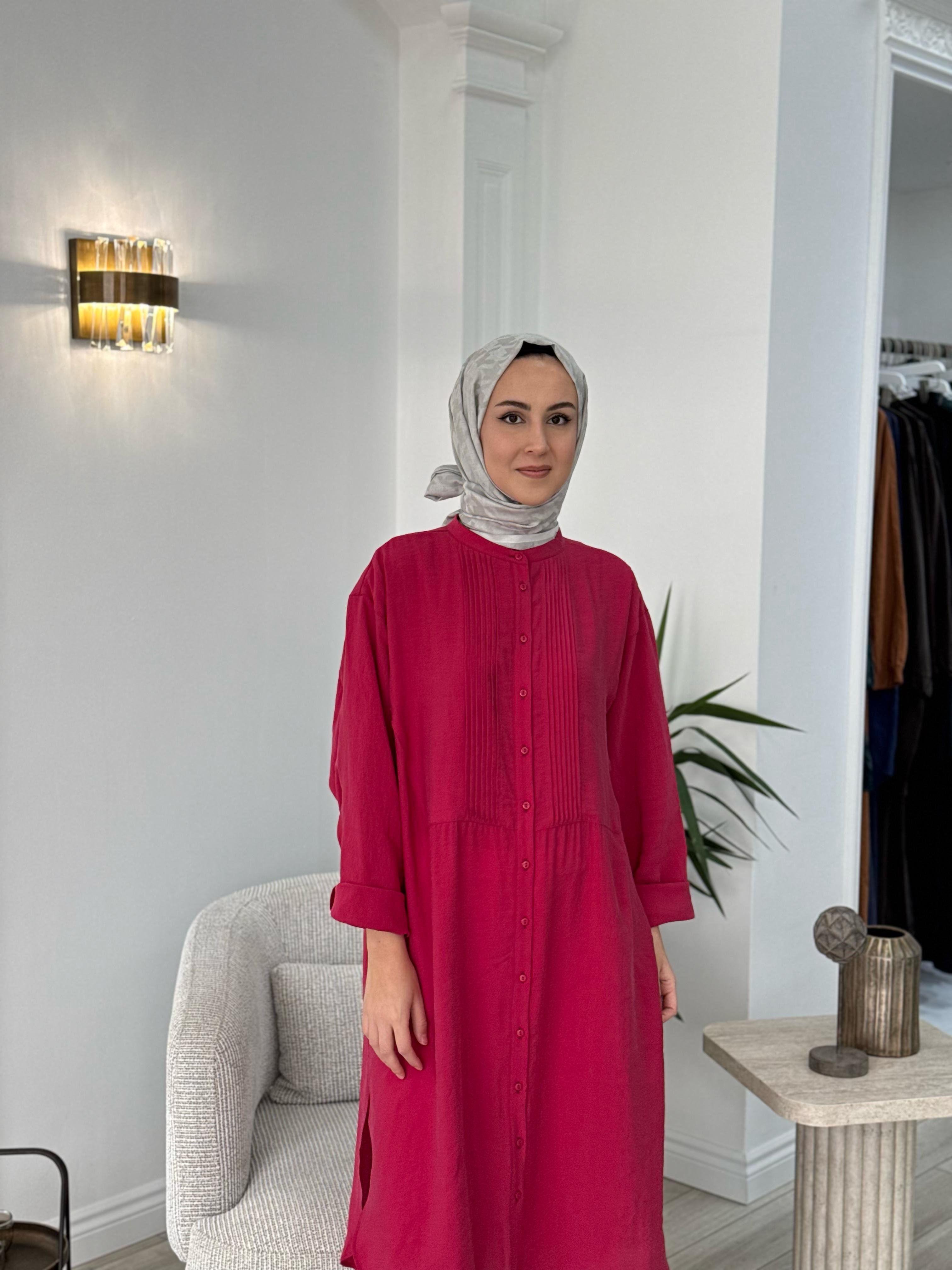 QOOQ Ruvo Gömlek Nar Çiçeği 25ss202