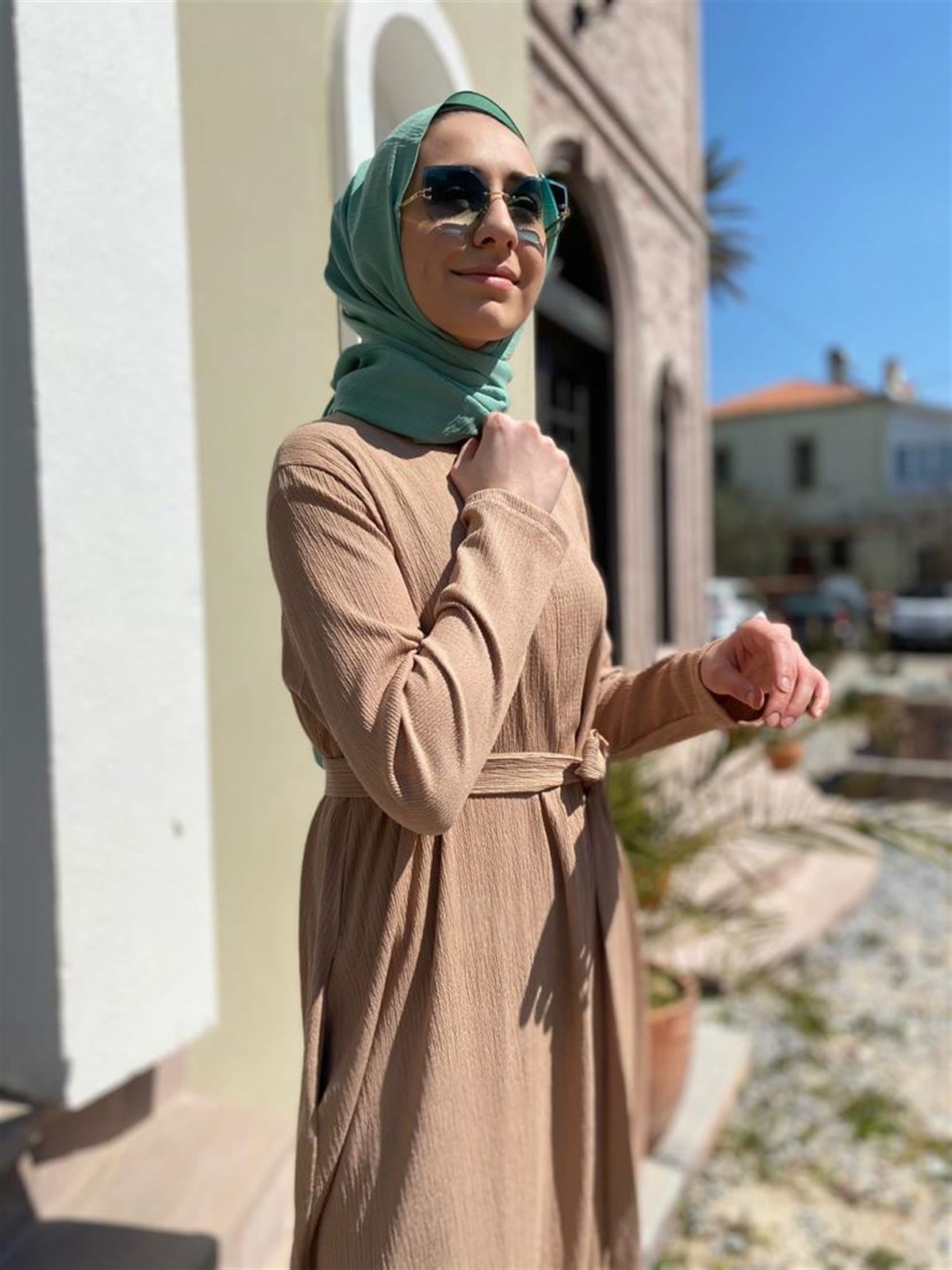 Qooq Şalvar Tulum Bej 22SS700