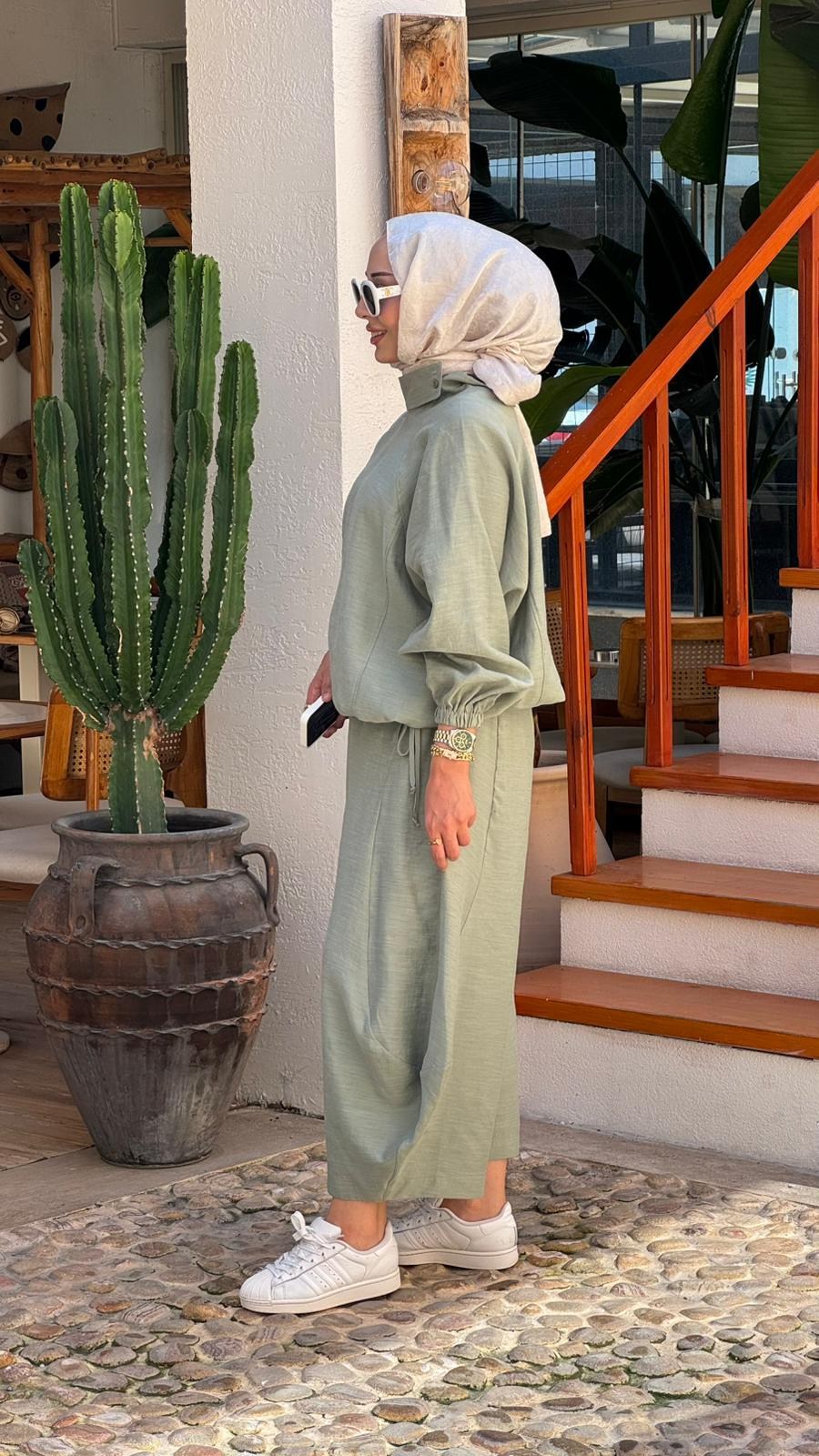 QOOQ Sasha Bluzlu Pantolon Takım 26ss205
