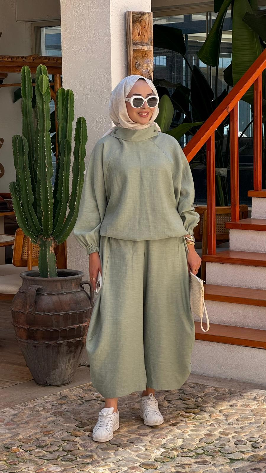 QOOQ Sasha Bluzlu Pantolon Takım 26ss205
