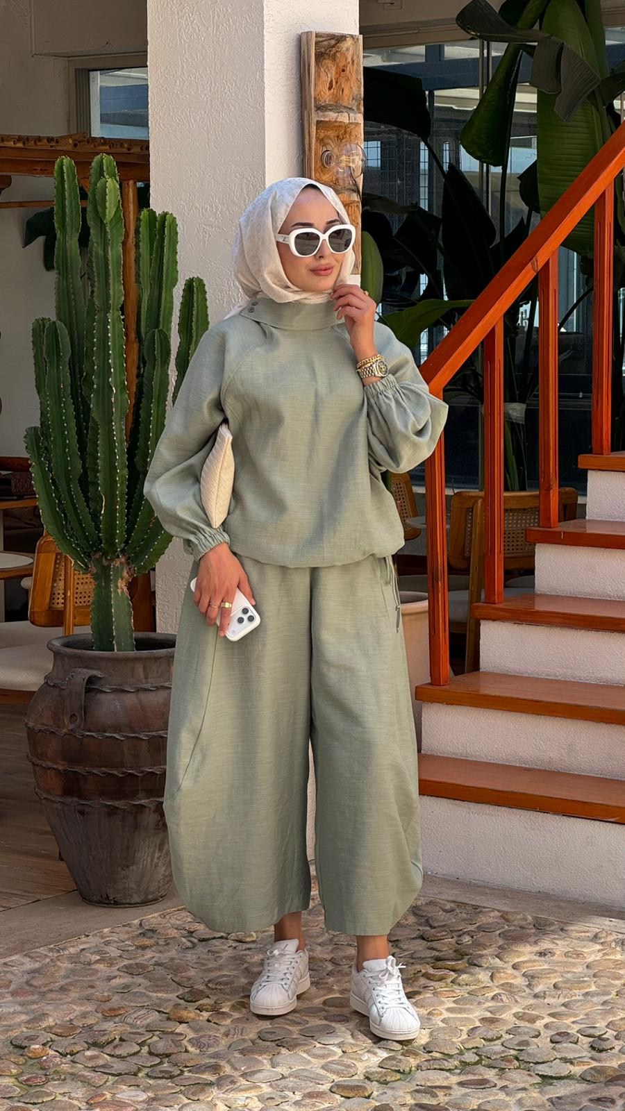 QOOQ Sasha Bluzlu Pantolon Takım 26ss205