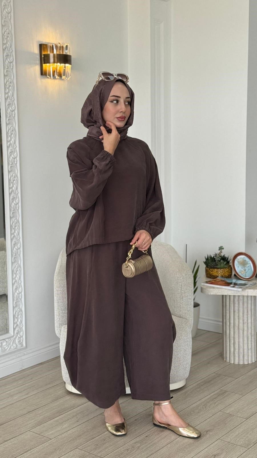 QOOQ Sasha Bluzlu Pantolon Takım 26ss205