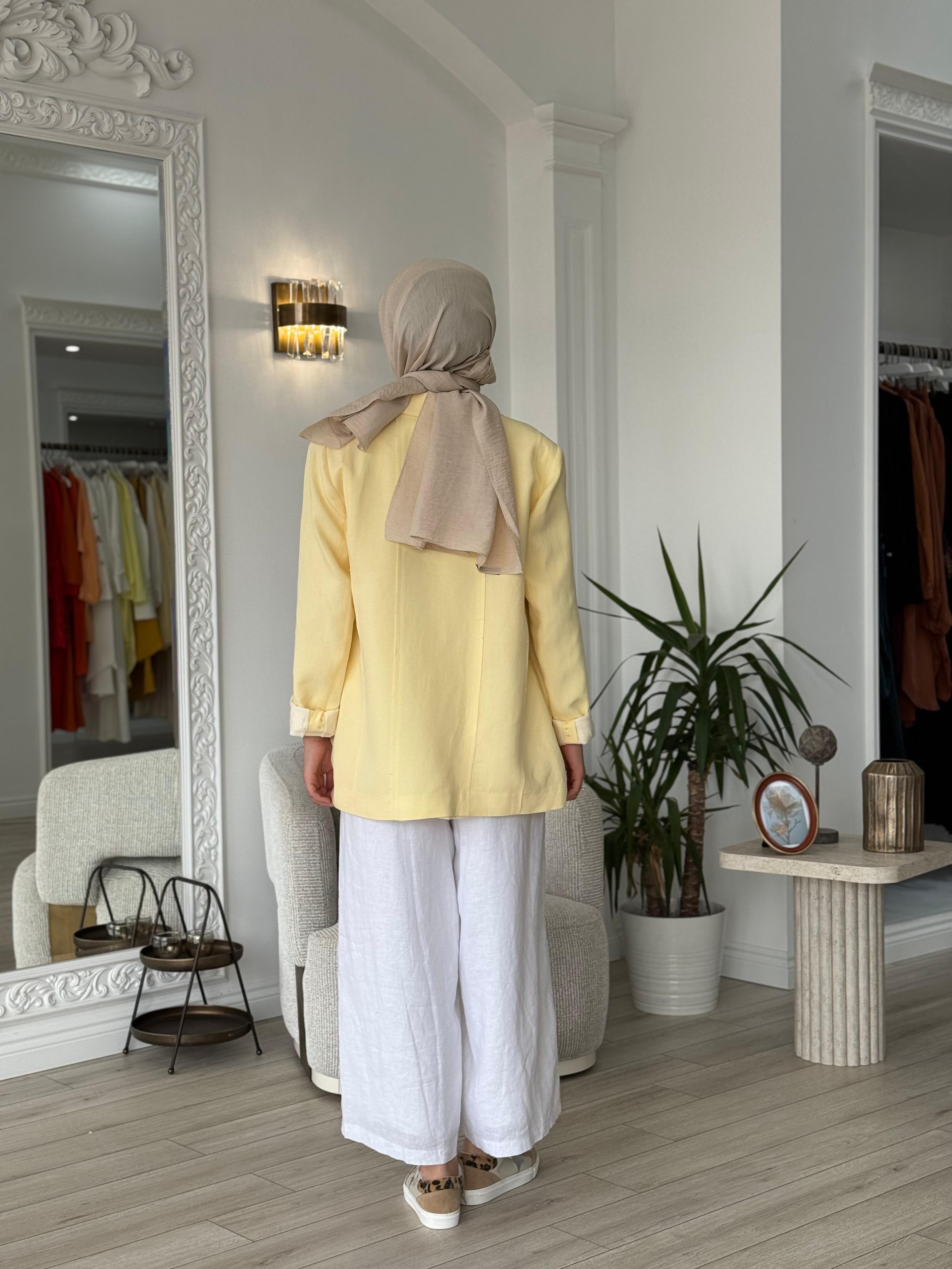 QOOQ Simon Ceket Limon 25ss618