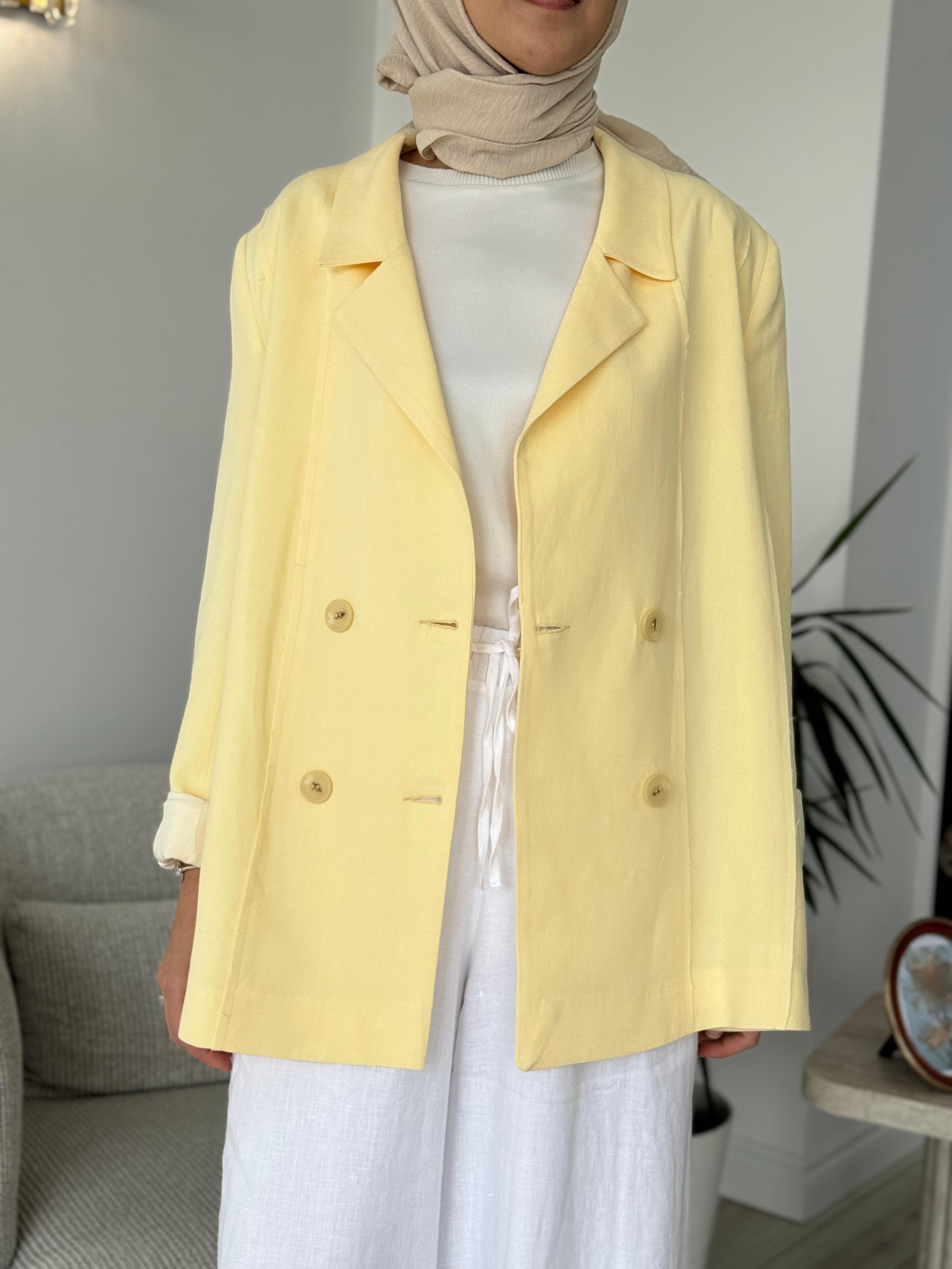 QOOQ Simon Ceket Limon 25ss618