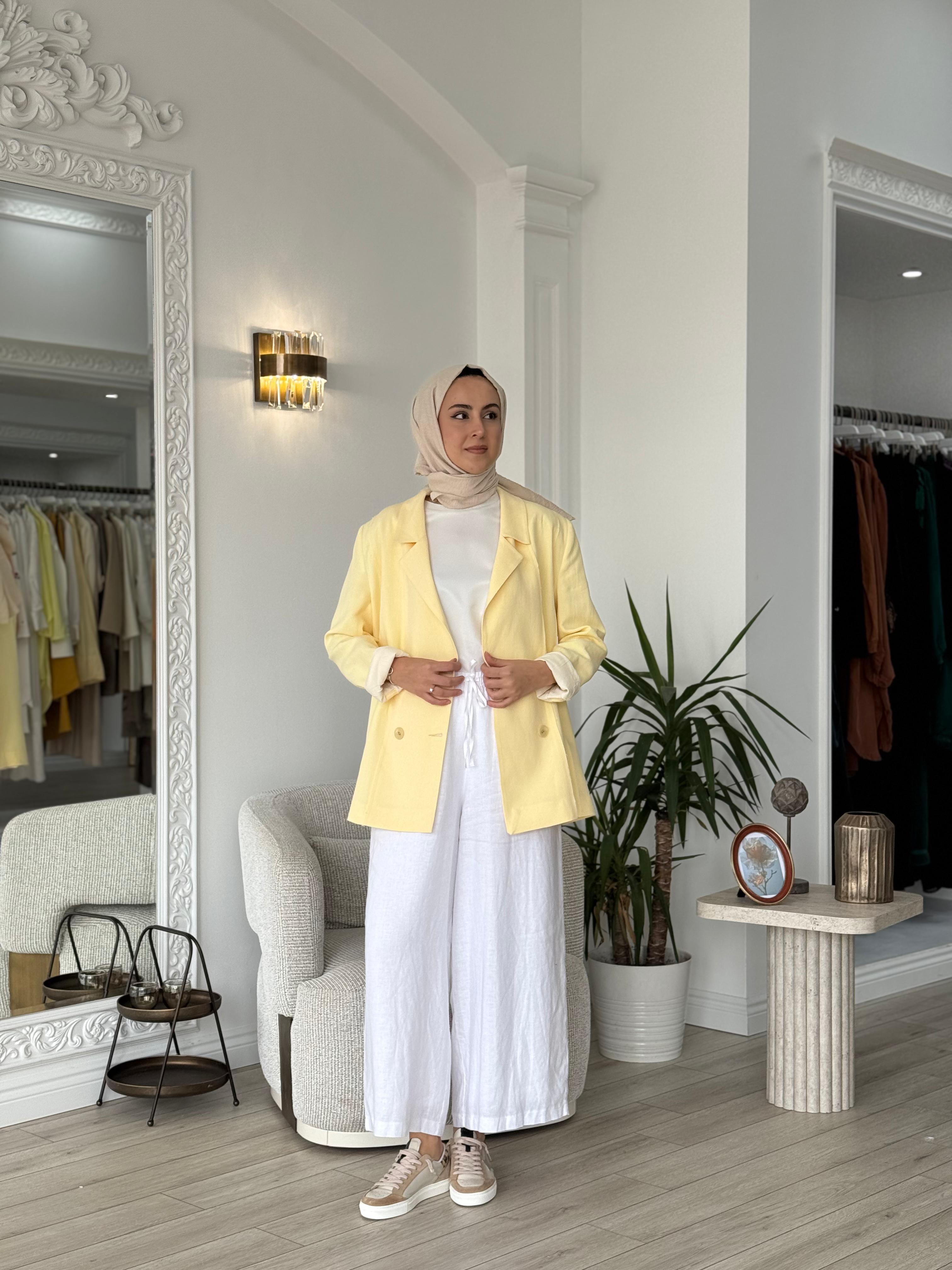 QOOQ Simon Ceket Limon 25ss618