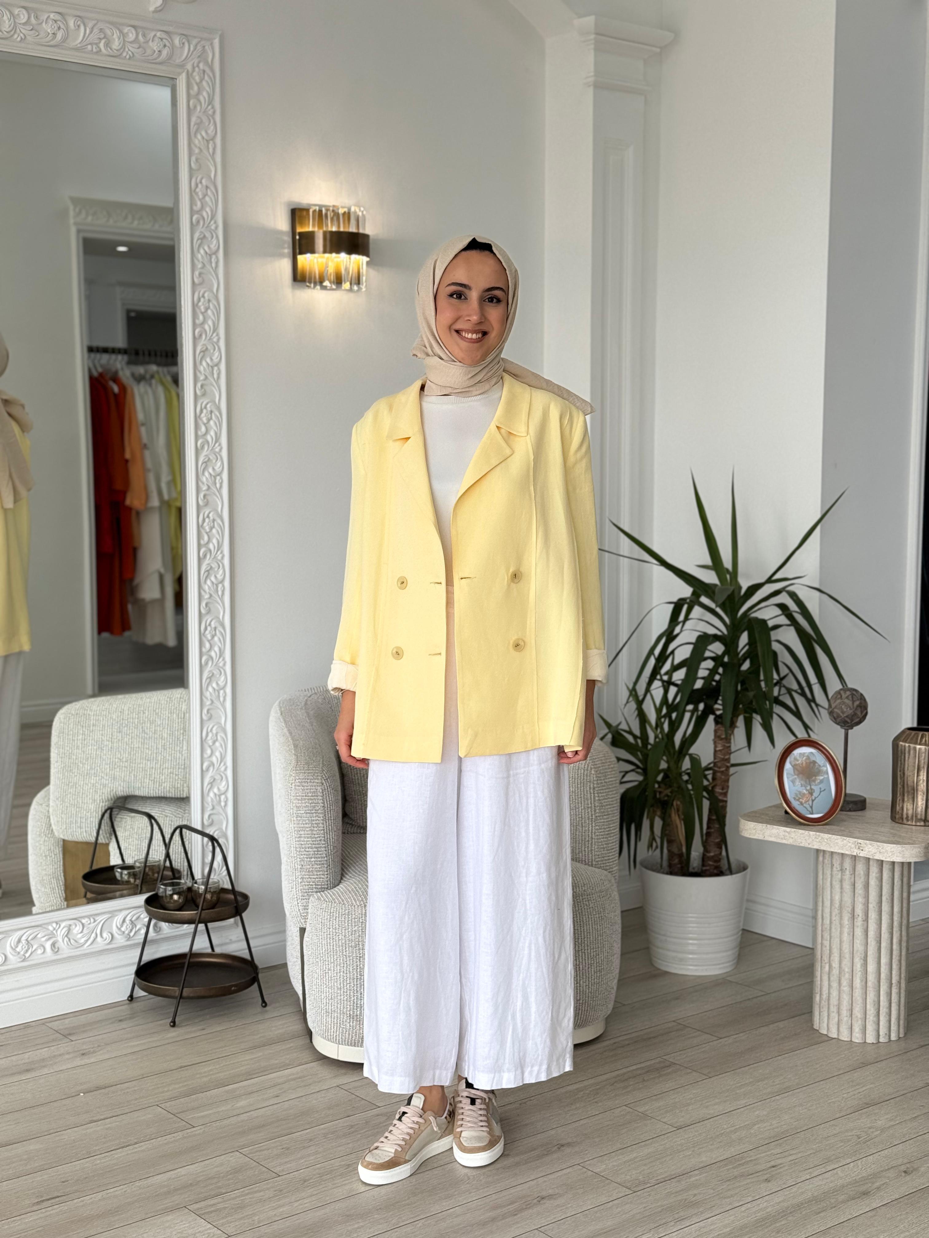 QOOQ Simon Ceket Limon 25ss618