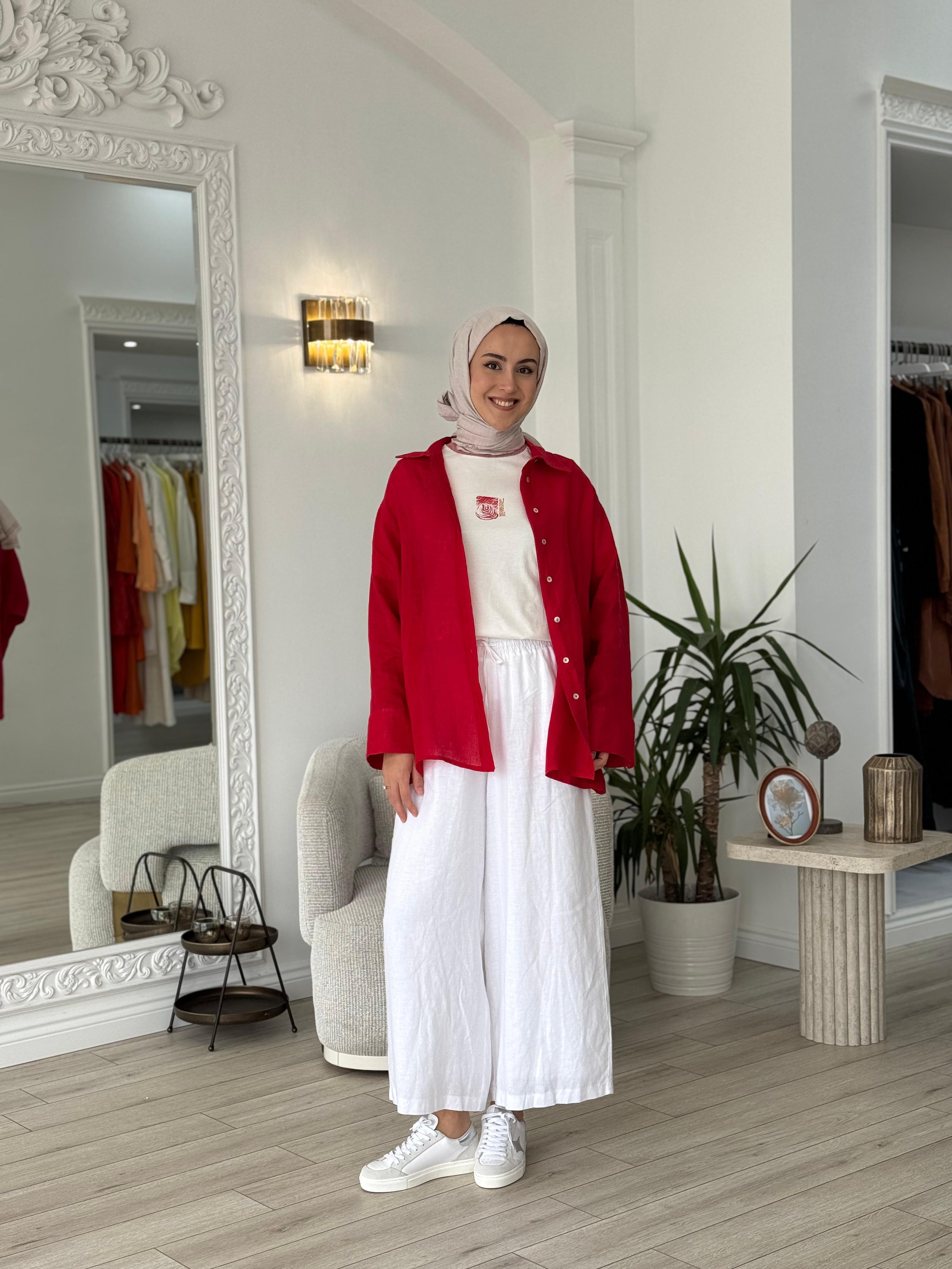 QOOQ Soffy Pantolon Beyaz 25ss309