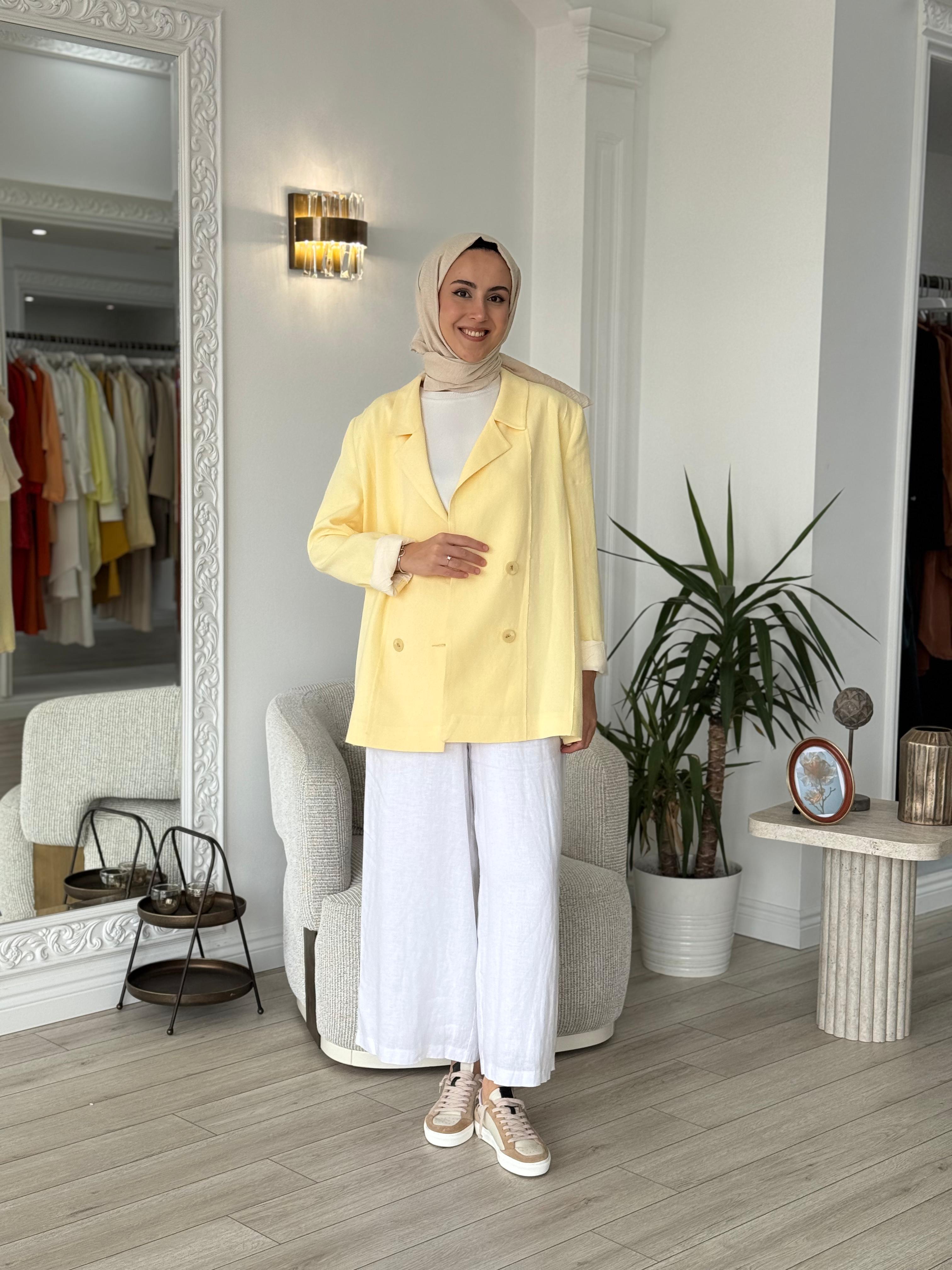 QOOQ Soffy Pantolon Beyaz 25ss309