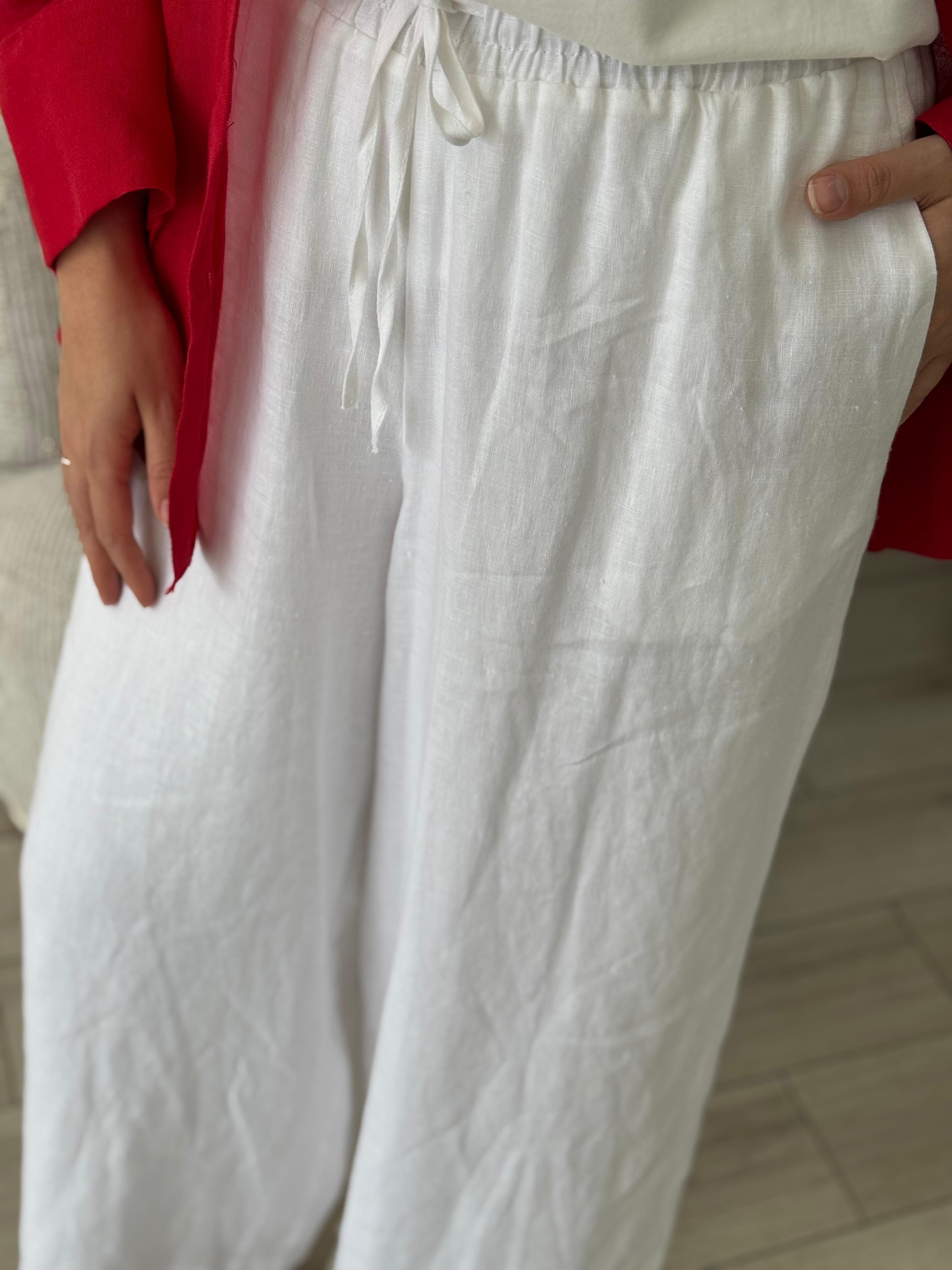 QOOQ Soffy Pantolon Beyaz 25ss309
