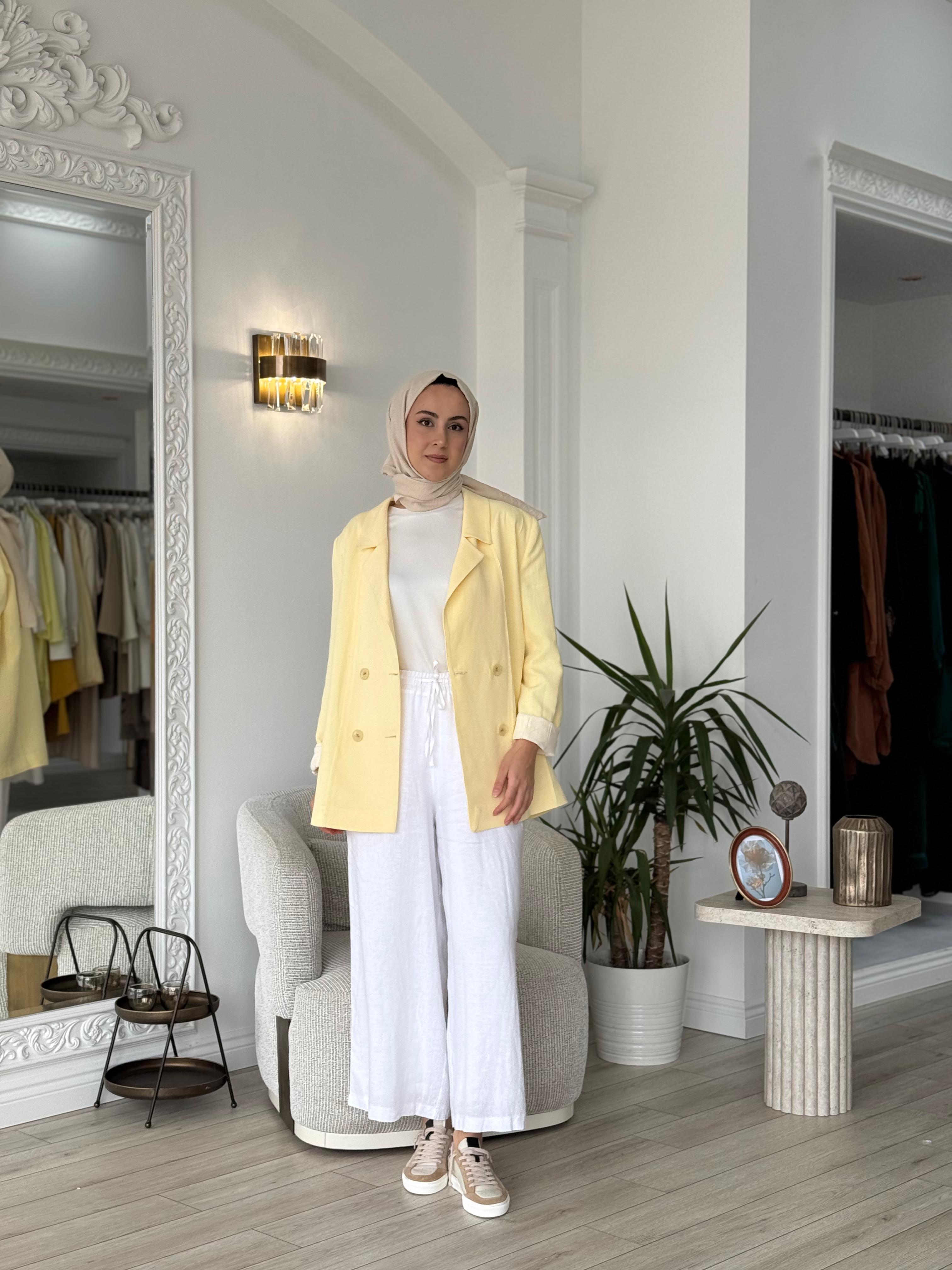 QOOQ Soffy Pantolon Beyaz 25ss309